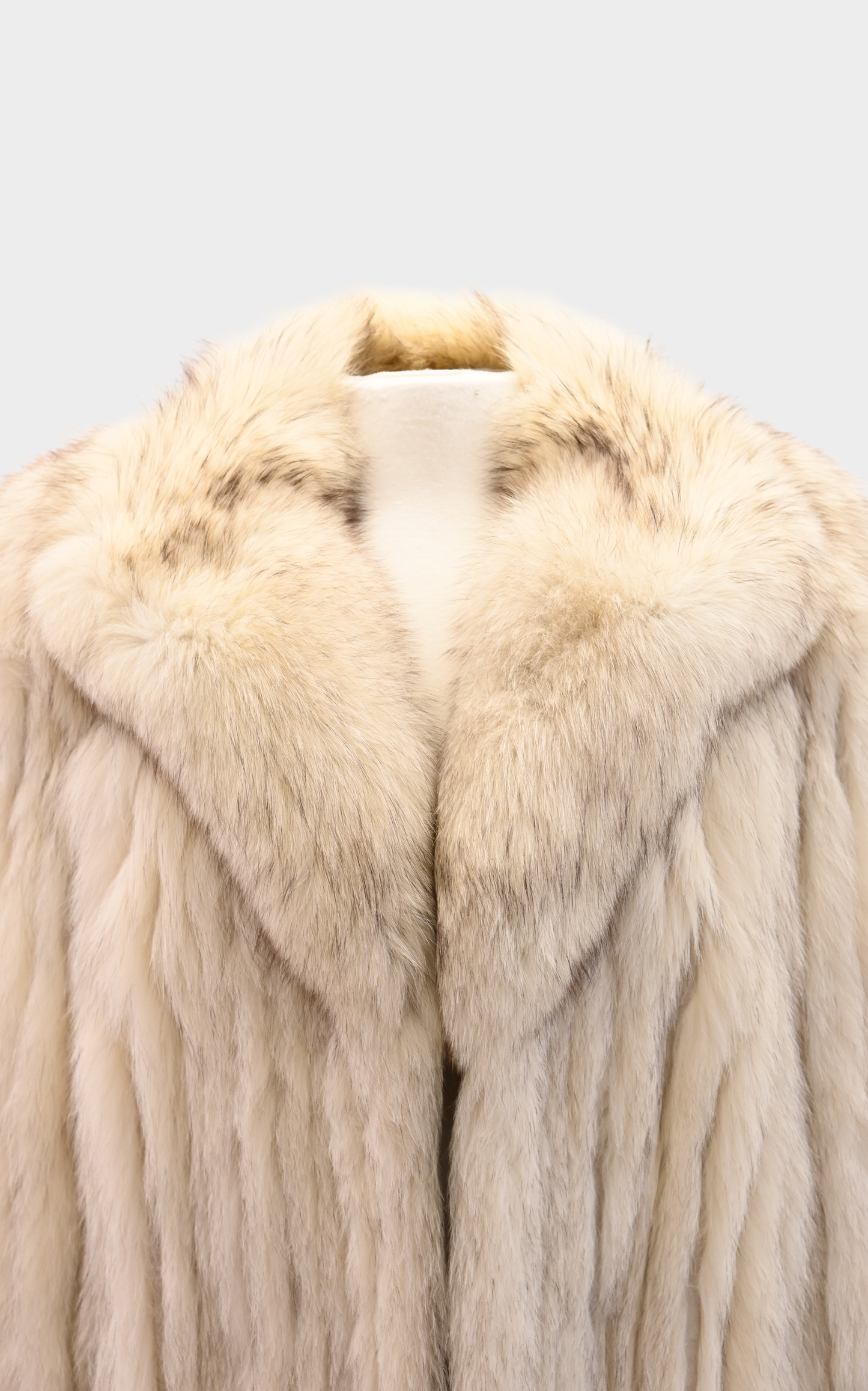 Blue Fox Fur Jacket