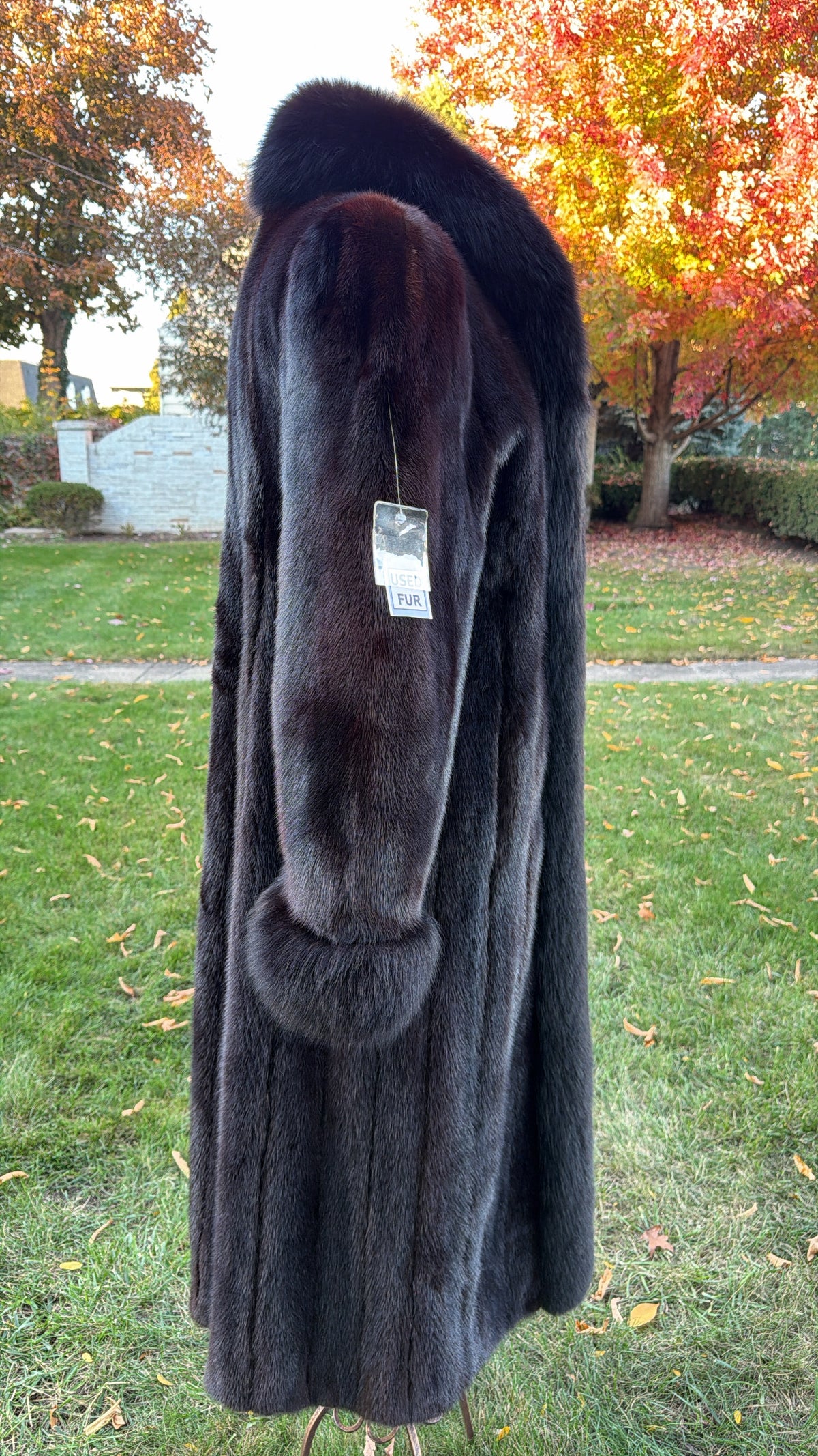 Mink & Fox Fur Reversible Fur Coat