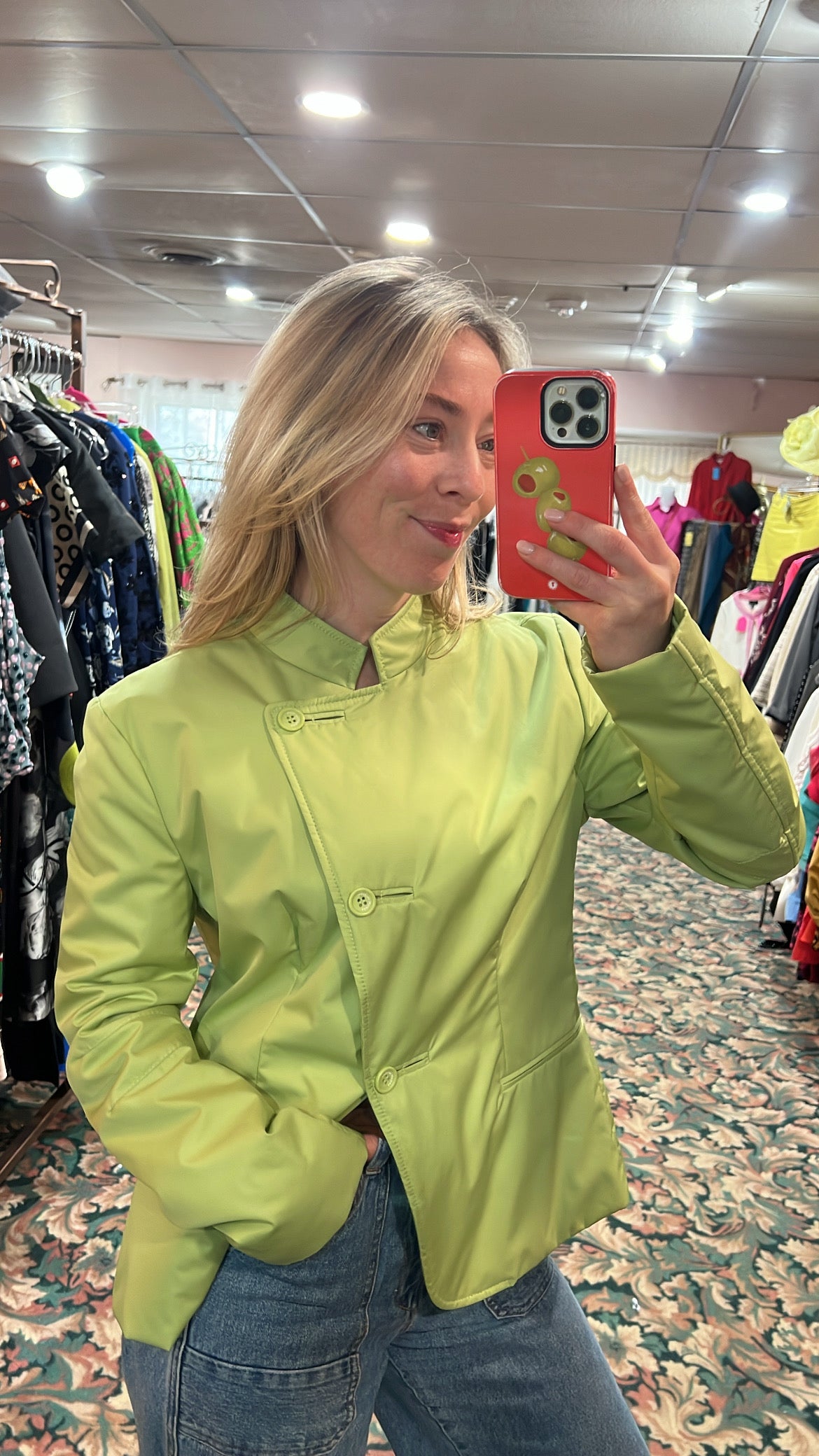 Armani Collezioni Chartreuse Lightweight Jacket