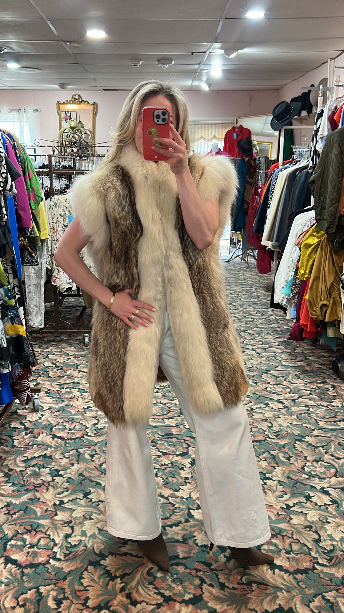 Coyote and Fox Fur Vest