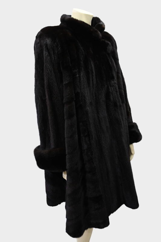 Blackglama Directional Swing Mink Stroller Coat
