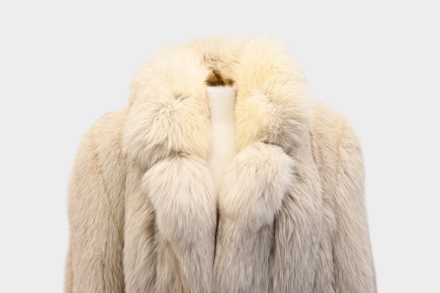 Blush Fox Fur Coat