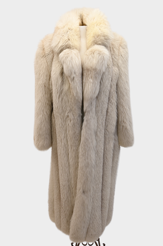 Blush Fox Fur Coat