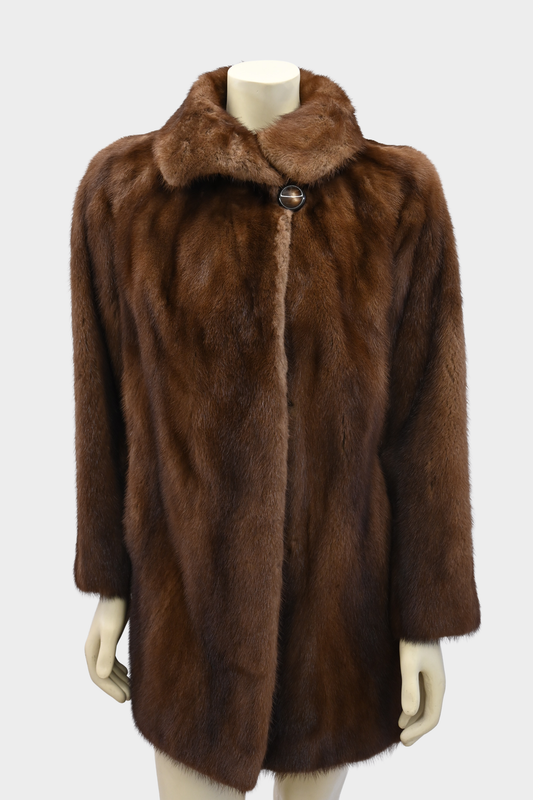 Bruno & Joseph Brown Mink Fur Coat