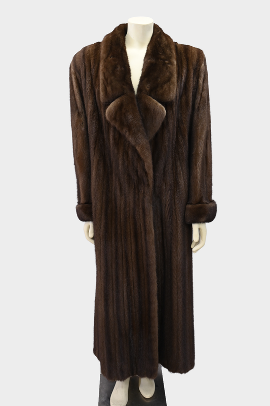 York Furrier Brown Full Length Mink