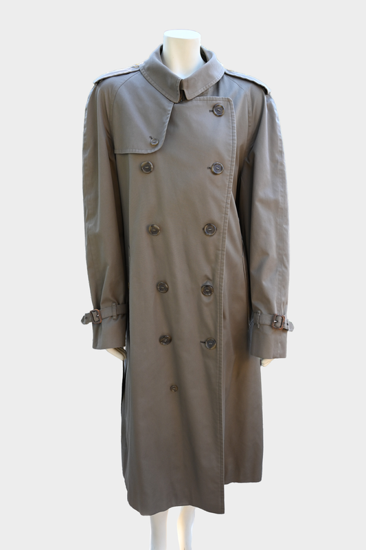 Vintage Burberrys Olive Trench Coat