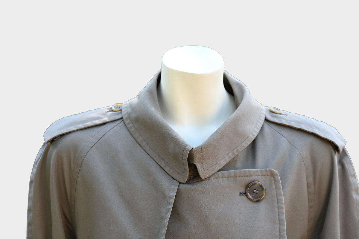 Vintage Burberrys Olive Trench Coat