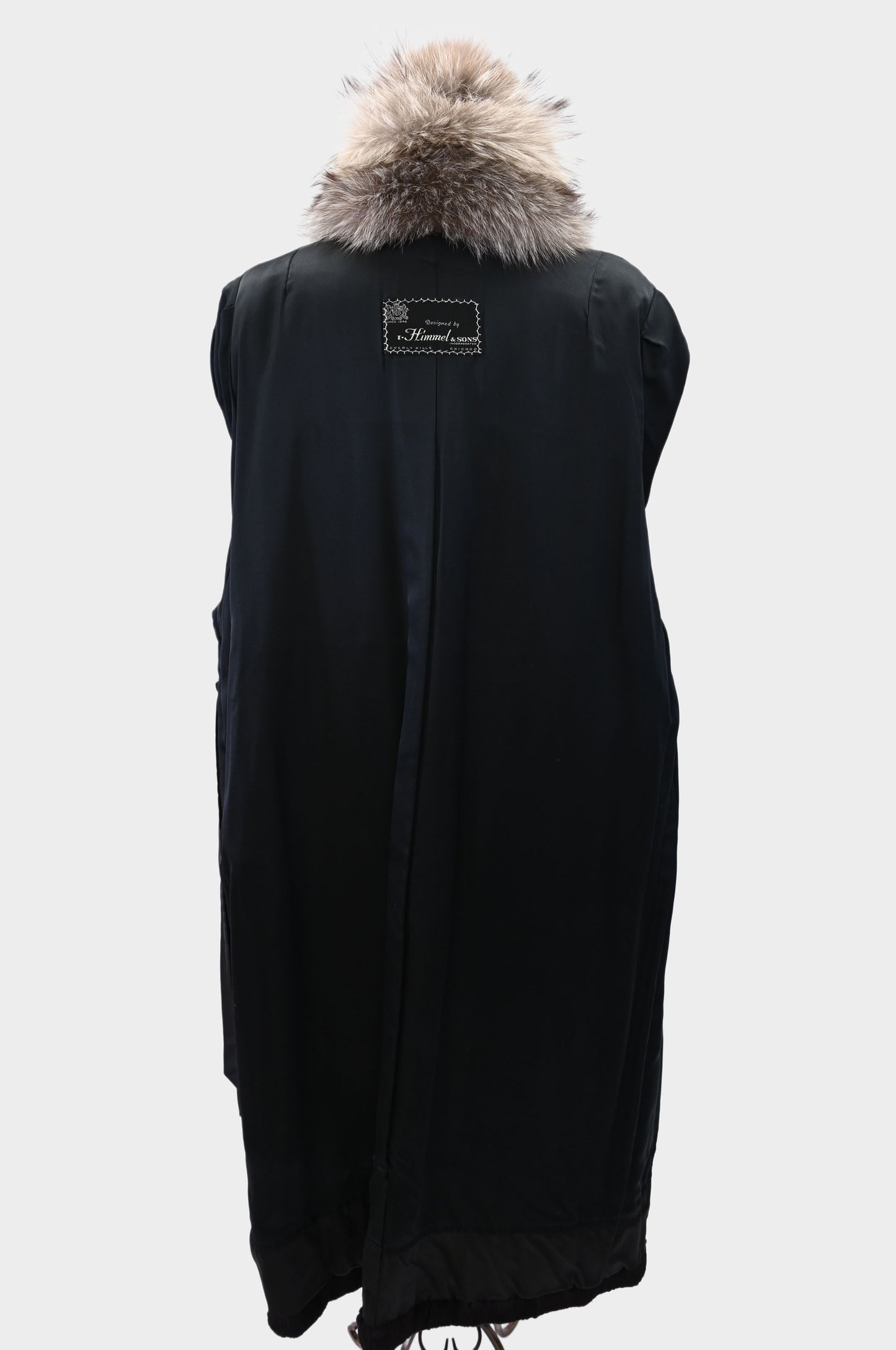 Sheared Beaver and Silver Fox Fur Coat