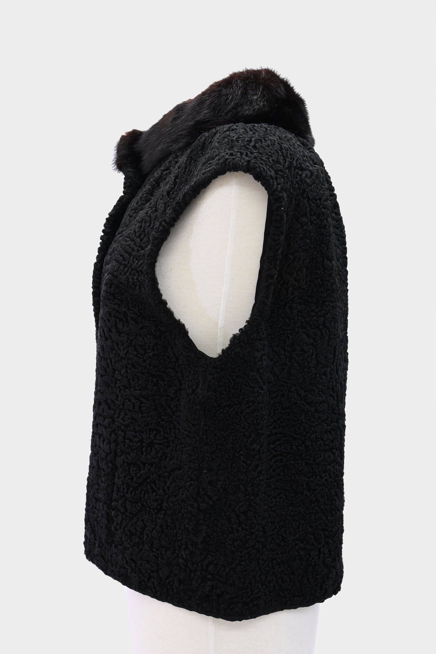 Broadtail Lamb & Mink Fur Vest