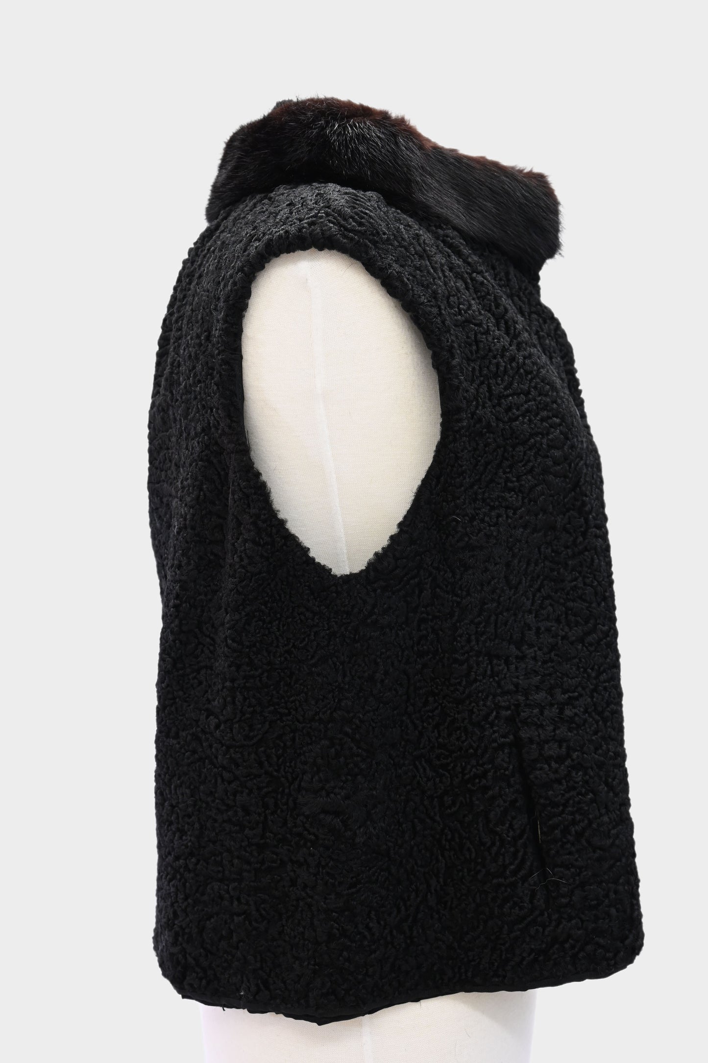 Broadtail Lamb & Mink Fur Vest