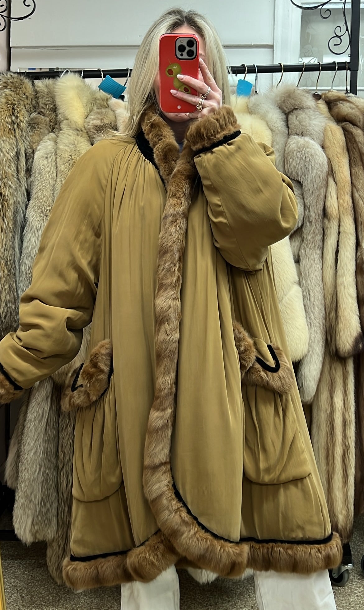 Fendi Sable Swing Coat