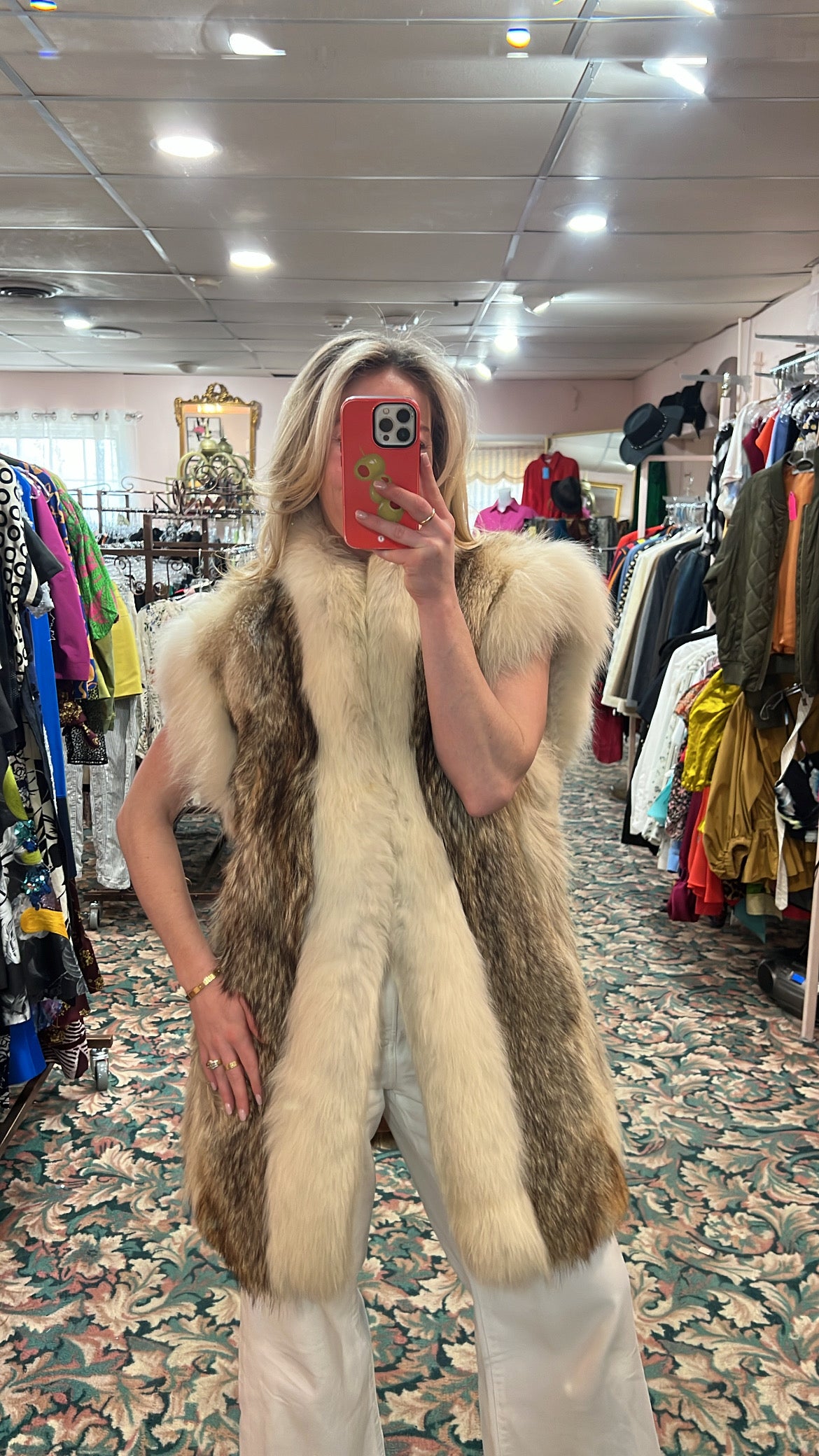 Coyote and Fox Fur Vest