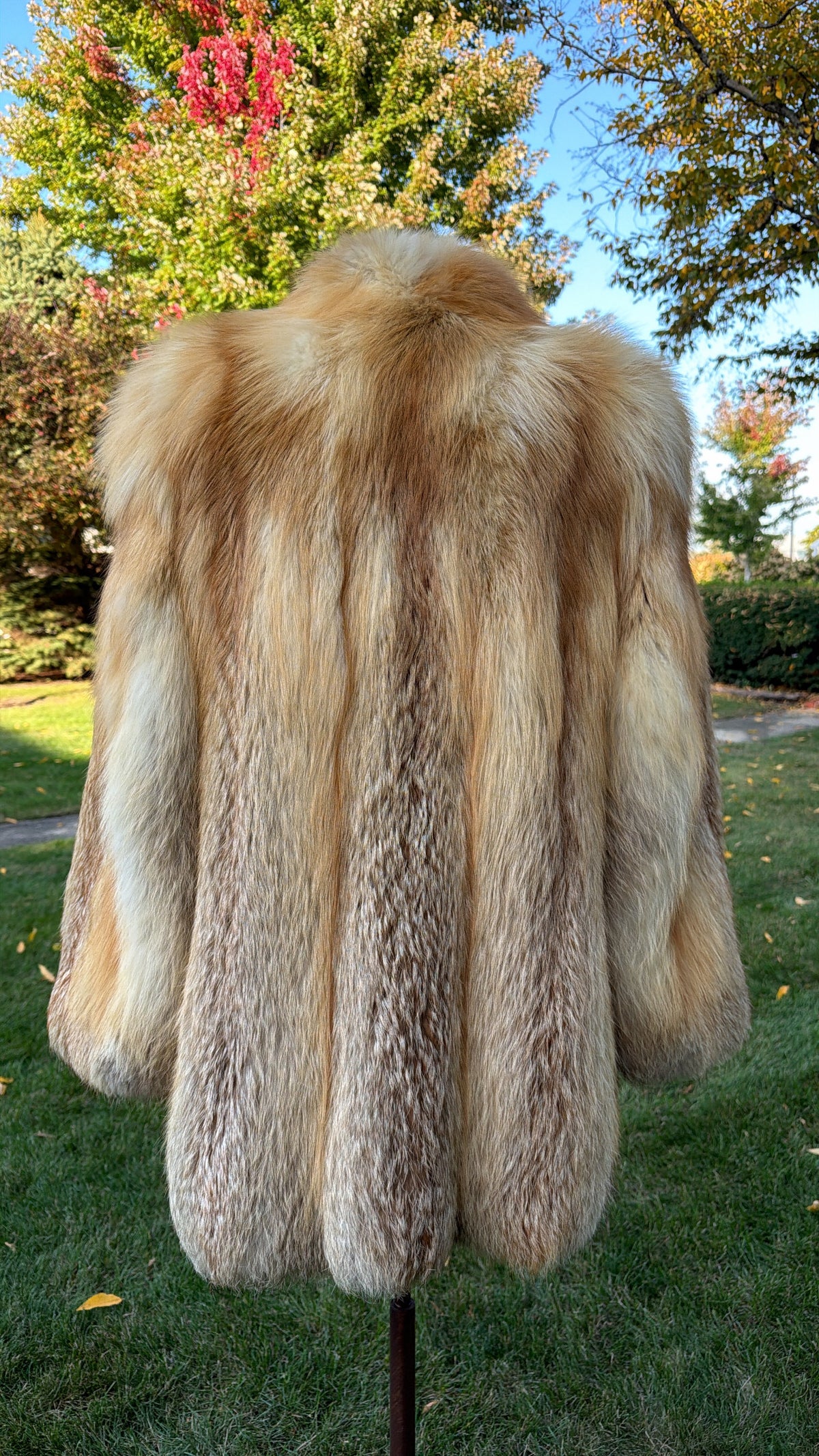 Red Cross Fox Fur Jacket