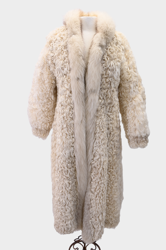 Curly Lamb Reversible Fur Coat