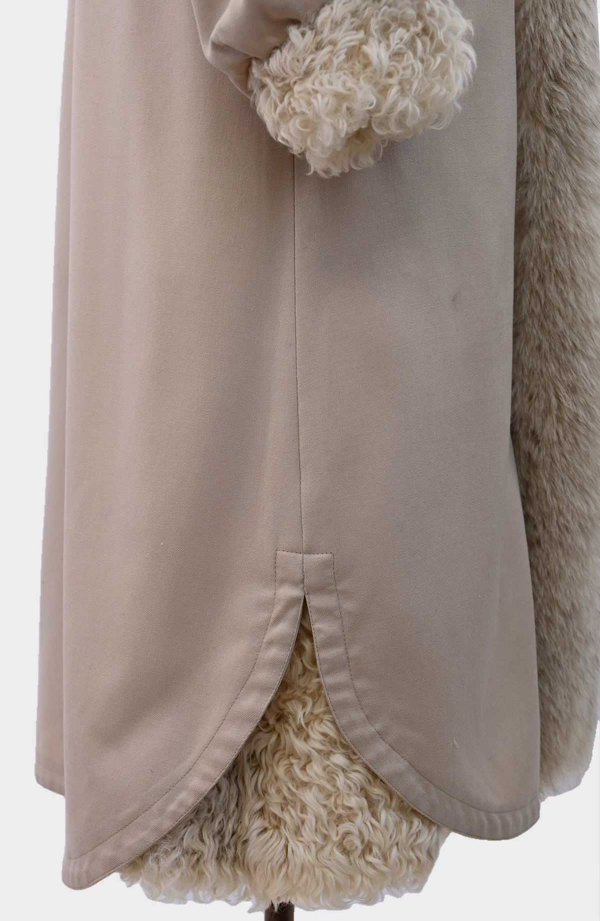 Curly Lamb Reversible Fur Coat