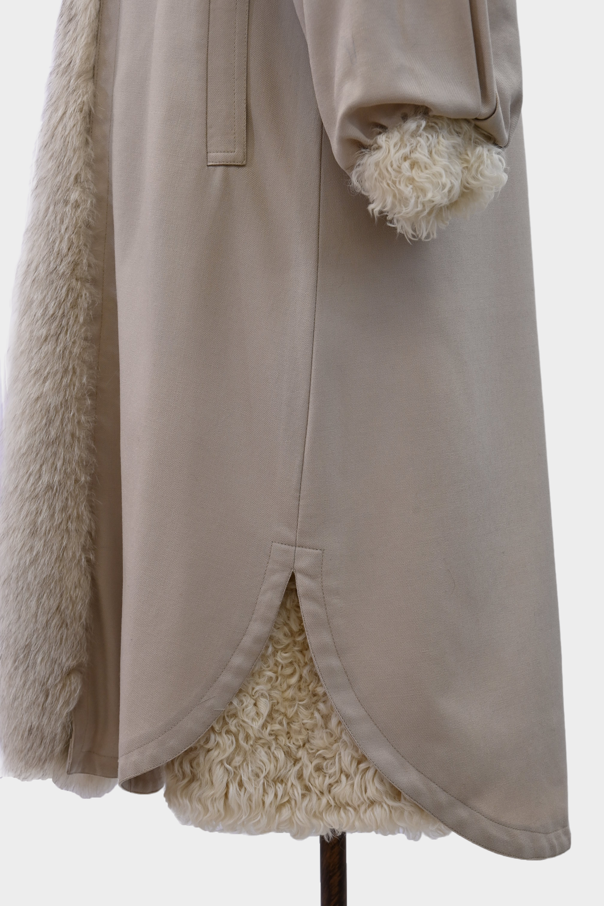 Curly Lamb Reversible Fur Coat