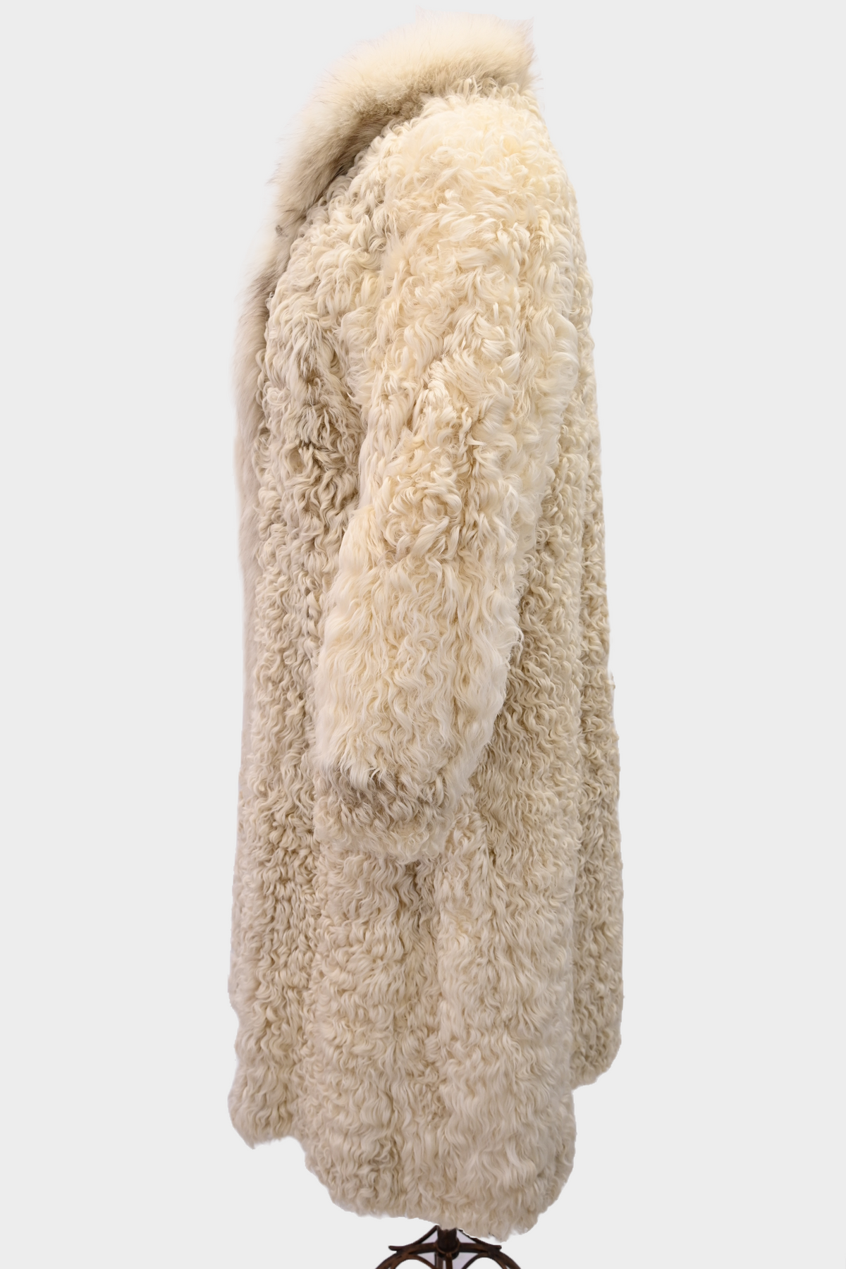 Curly Lamb Reversible Fur Coat