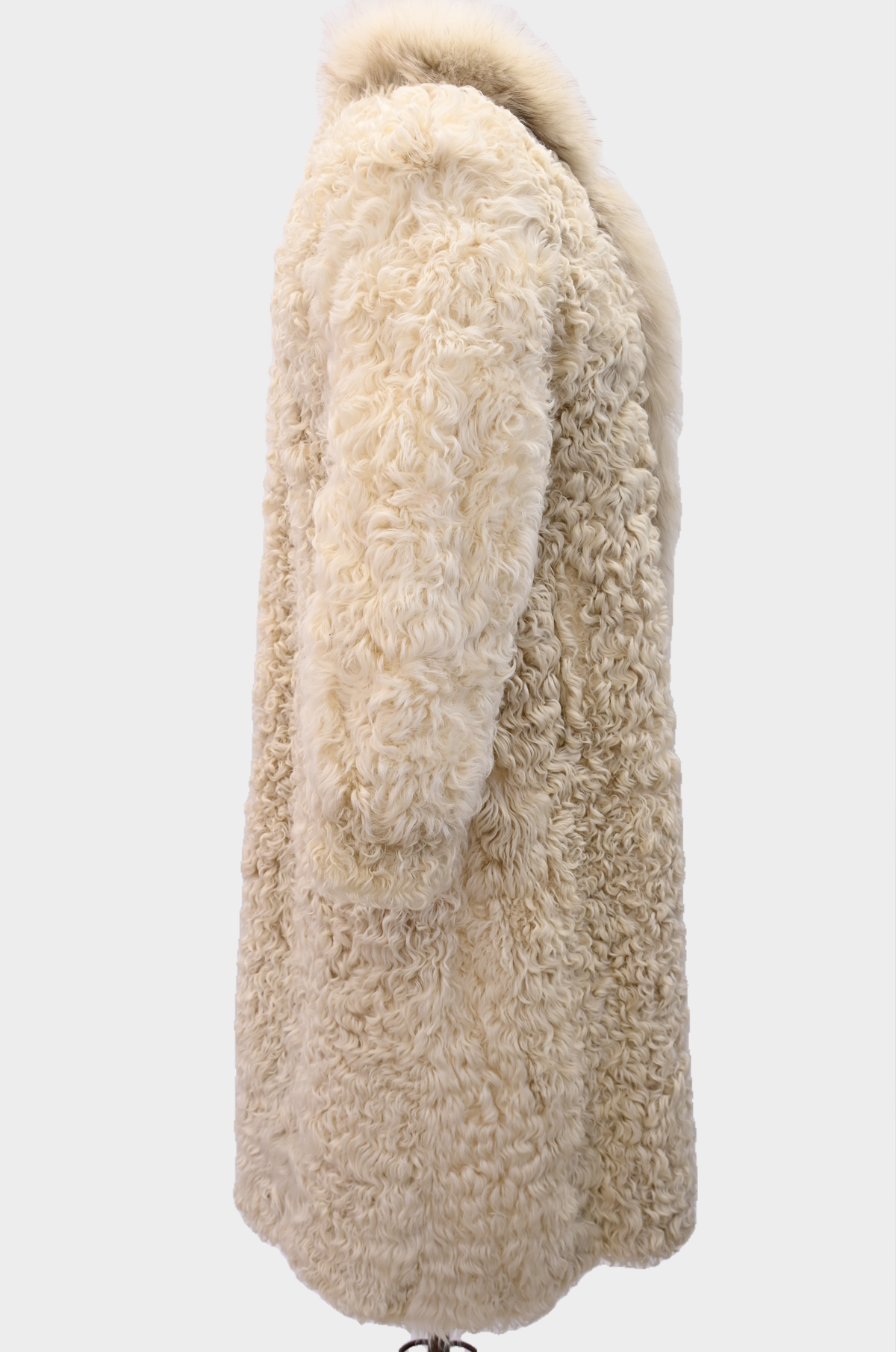 Curly Lamb Reversible Fur Coat