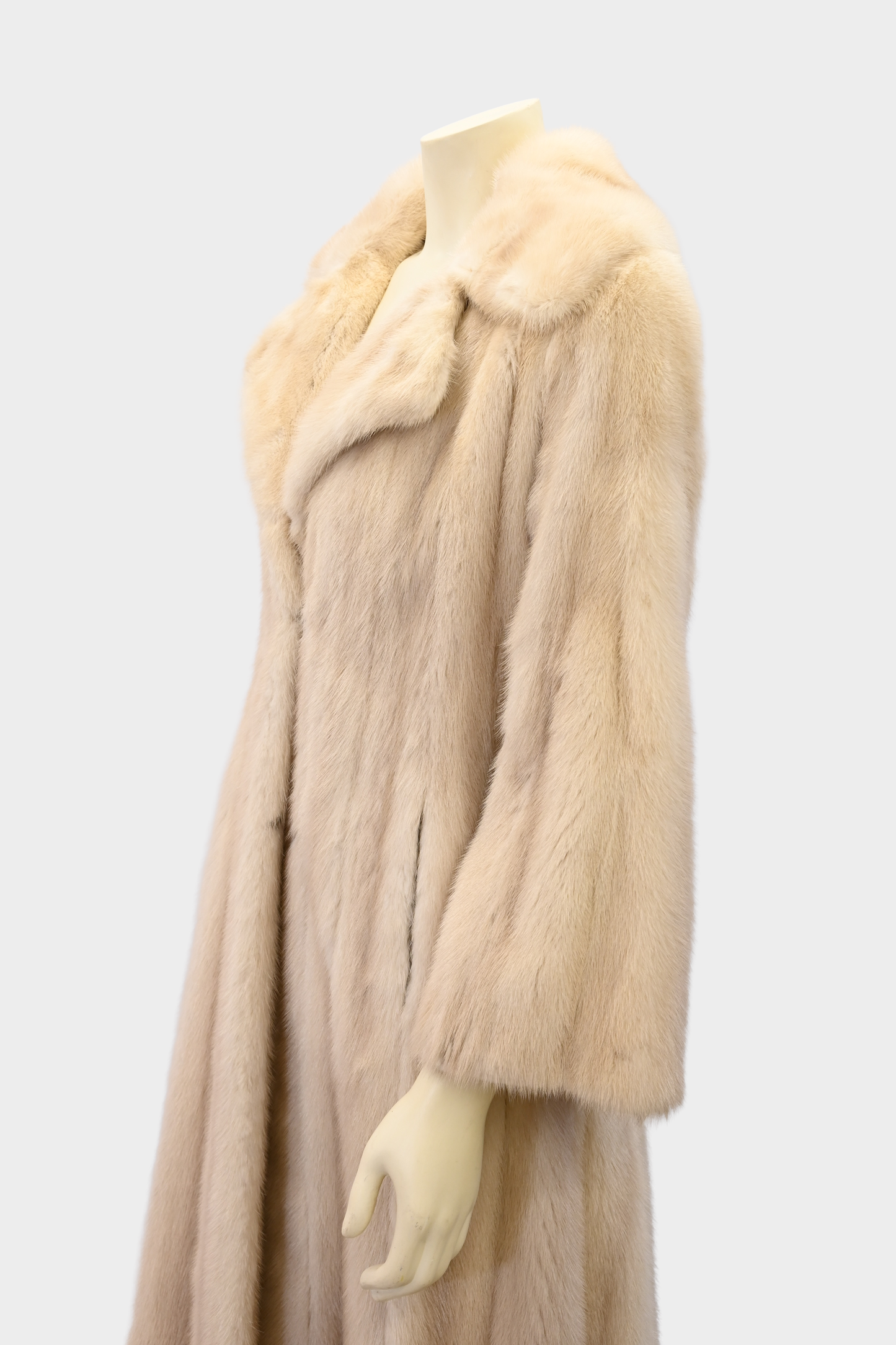 Ivory Mink Fur Coat