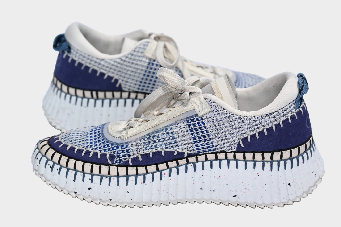 Chloé Nama Mesh Sneakers Cosmic Blue Size 41 / US 10.5