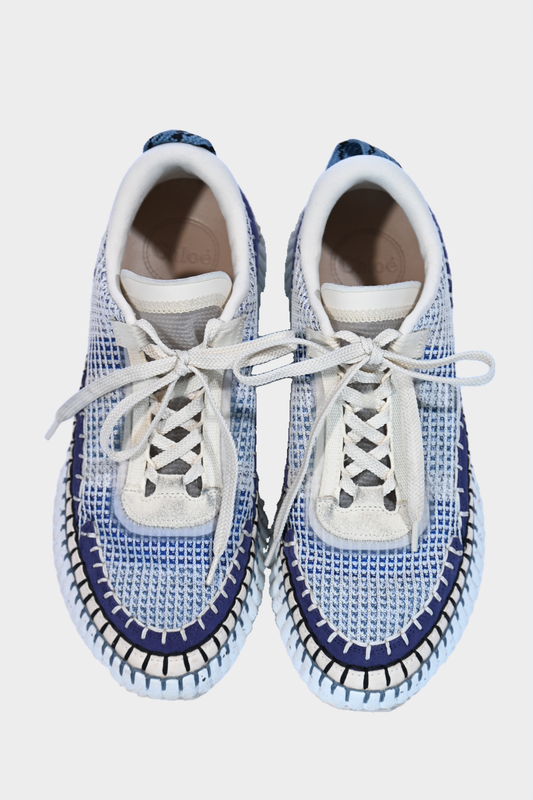 Chloé Nama Mesh Sneakers Cosmic Blue Size 41 / US 10.5