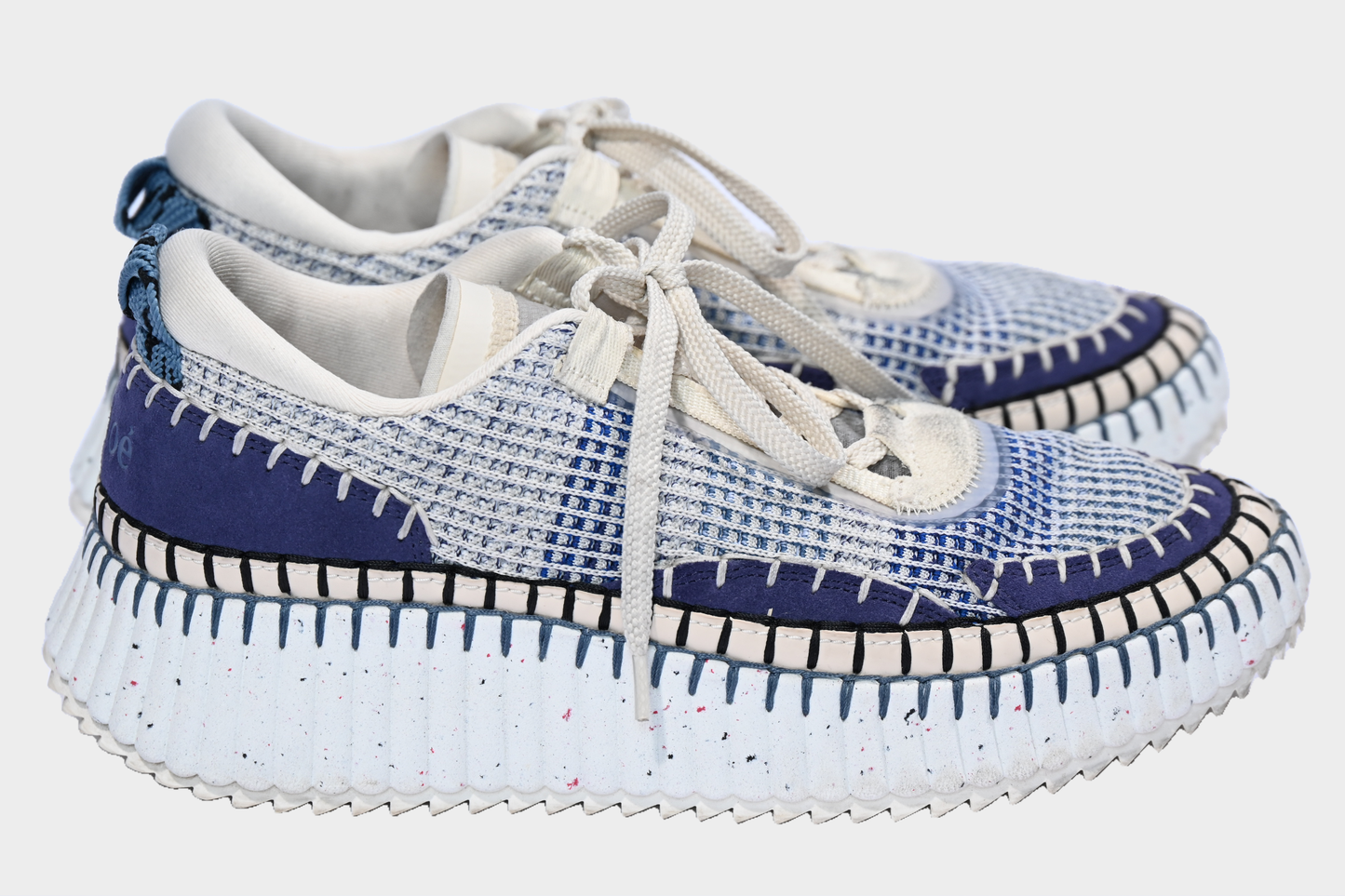 Chloé Nama Mesh Sneakers Cosmic Blue Size 41 / US 10.5