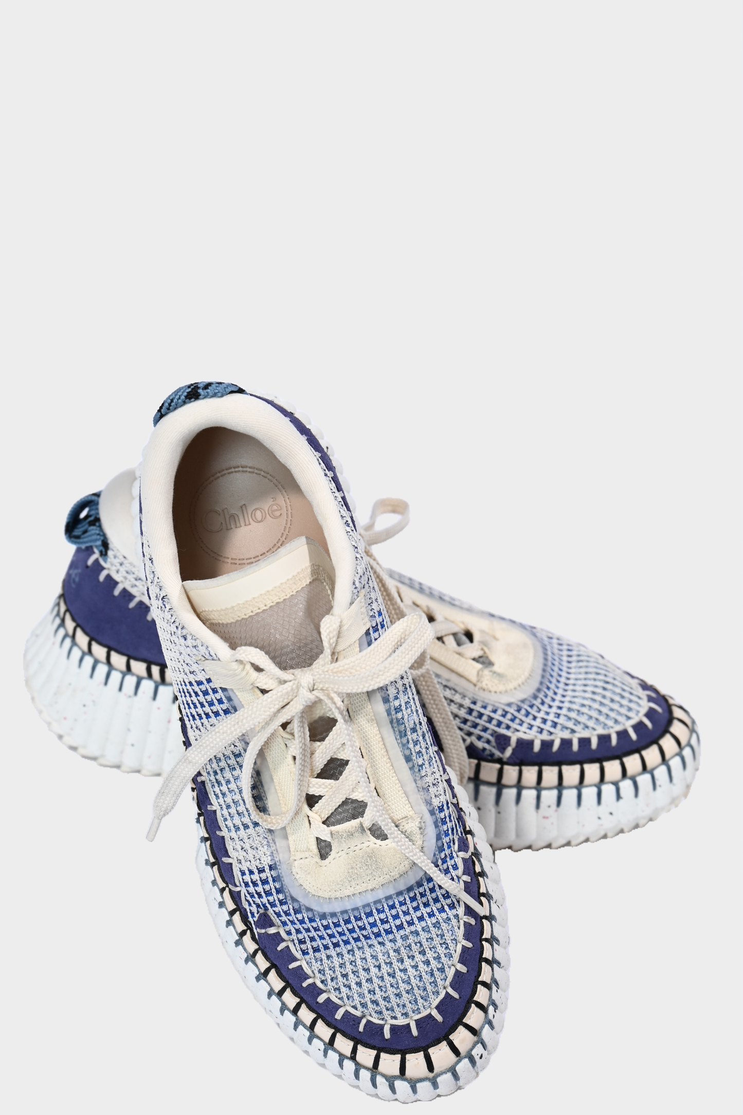 Chloé Nama Mesh Sneakers Cosmic Blue Size 41 / US 10.5