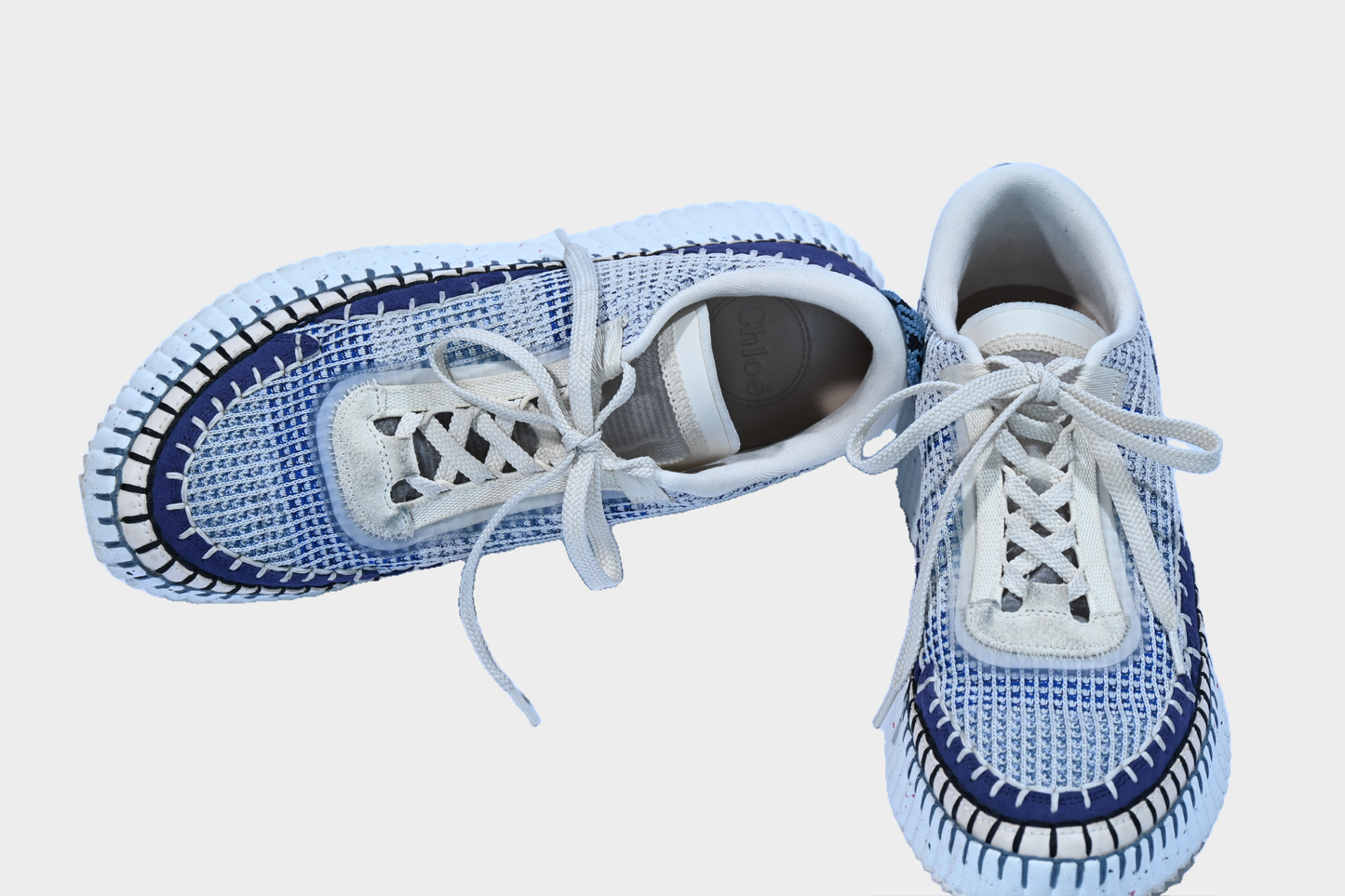 Chloé Nama Mesh Sneakers Cosmic Blue Size 41 / US 10.5