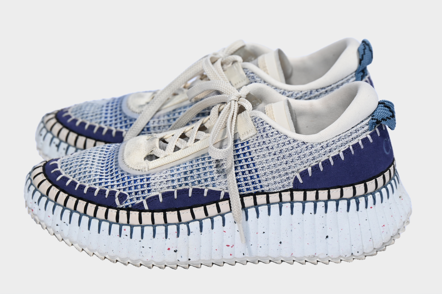 Chloé Nama Mesh Sneakers Cosmic Blue Size 41 / US 10.5