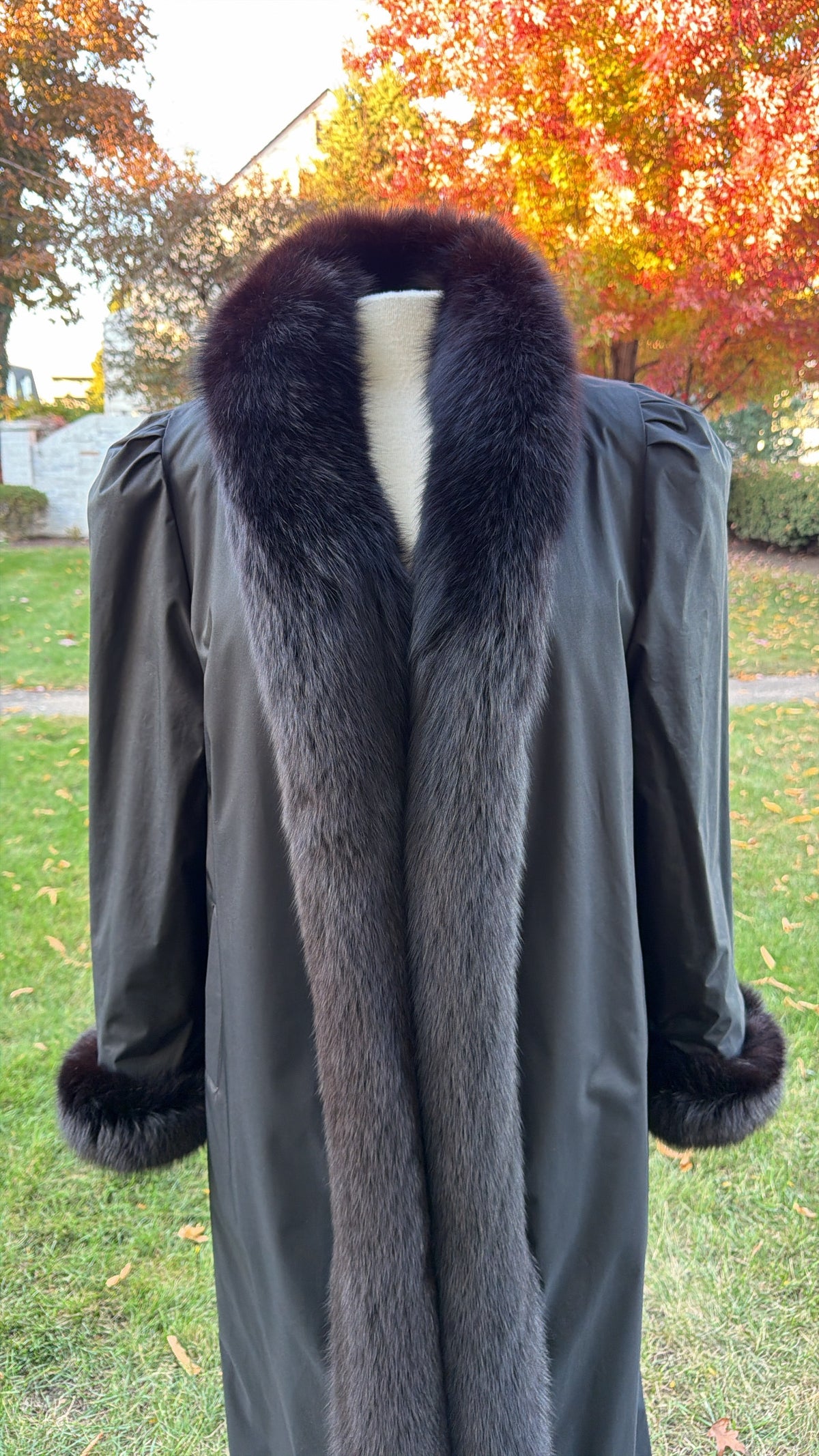 Mink & Fox Fur Reversible Fur Coat