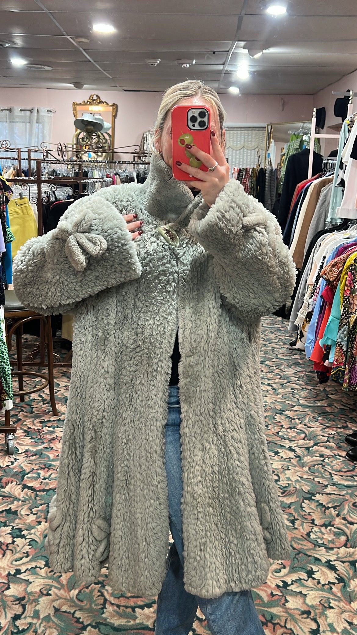 York Furrier Beaver Knit Coat
