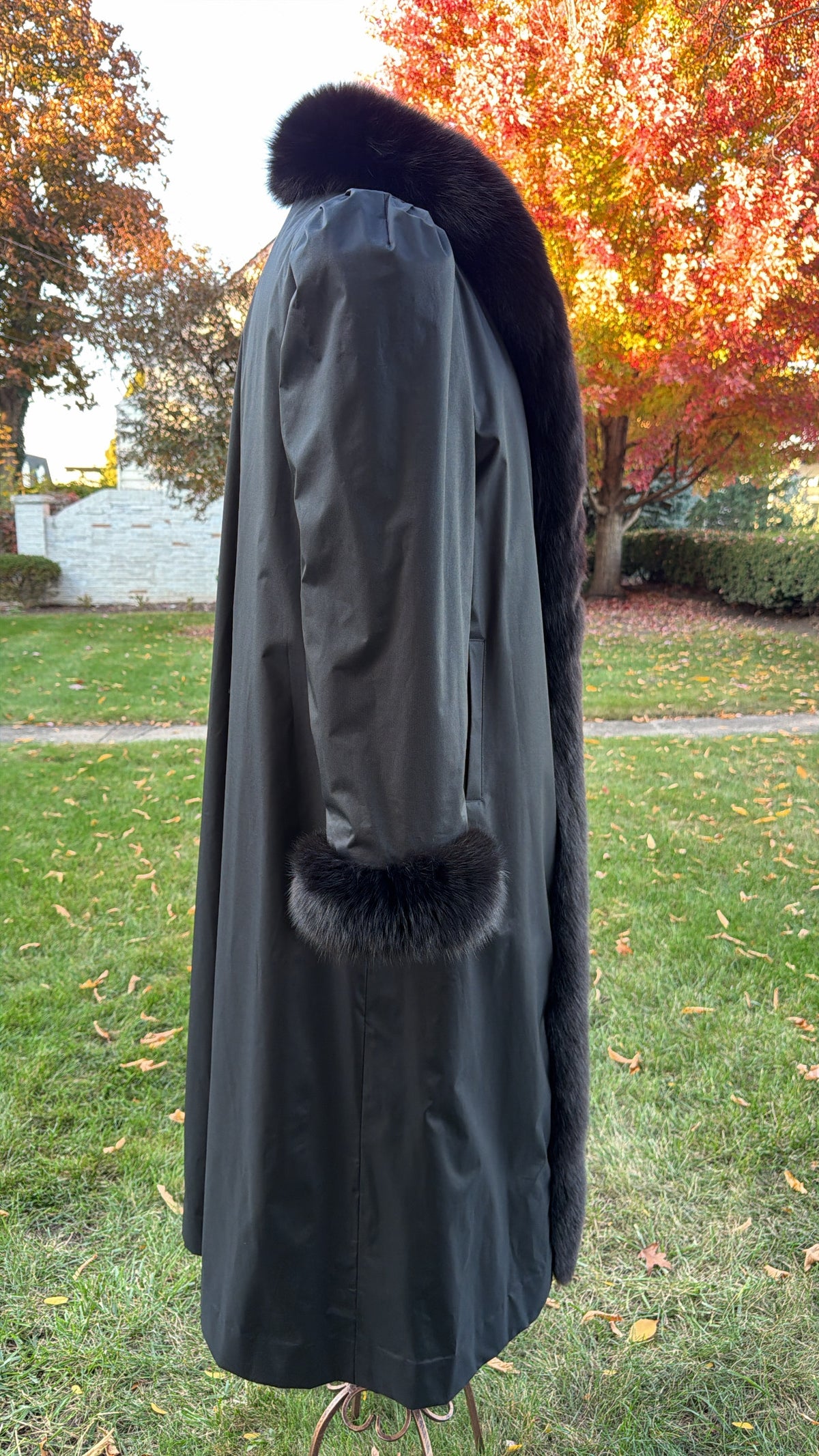 Mink & Fox Fur Reversible Fur Coat