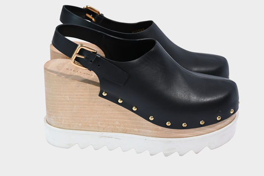 Stella McCartney Elyse Slingback Platform Clogs SZ 41, US 11