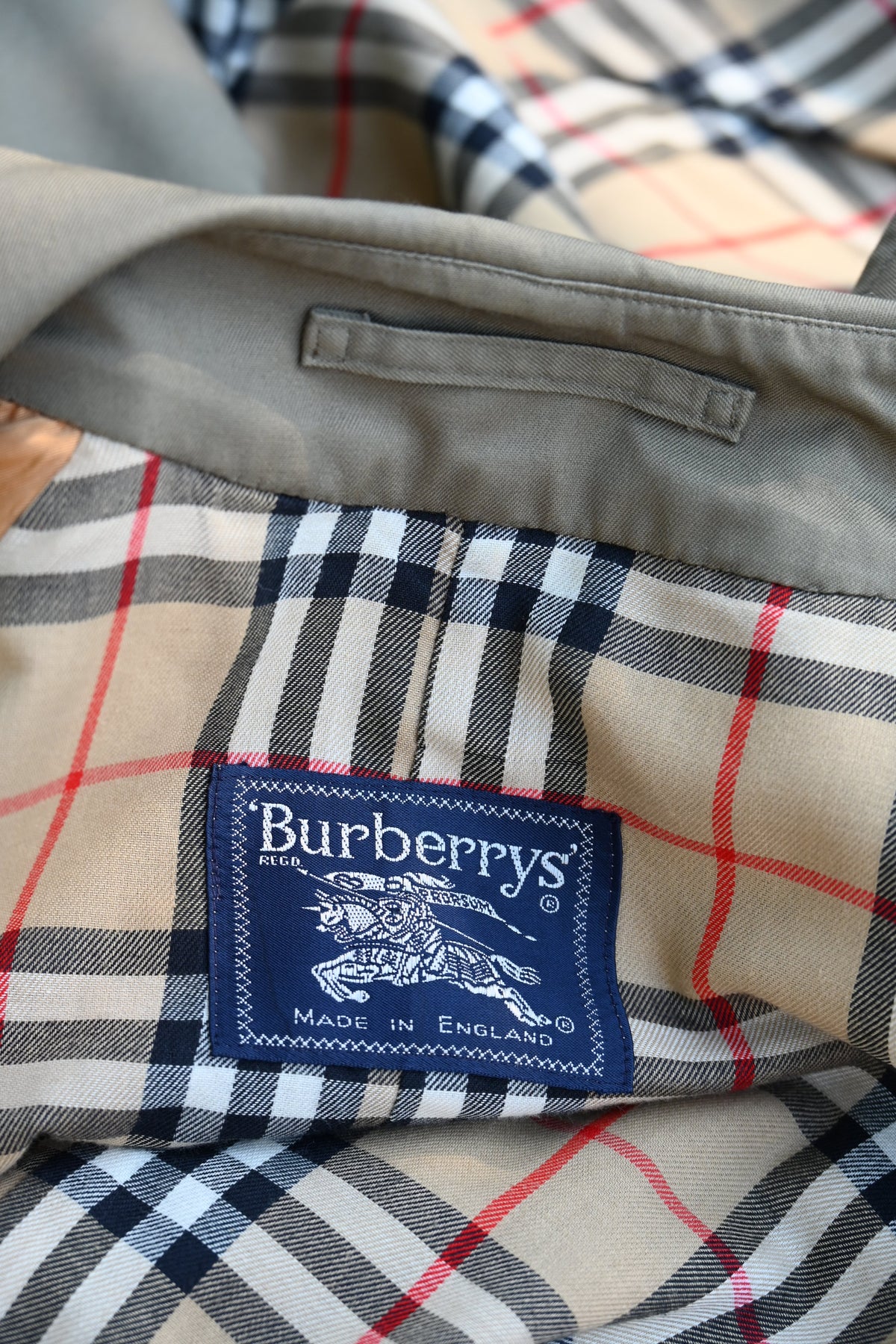 Vintage Burberrys Olive Trench Coat