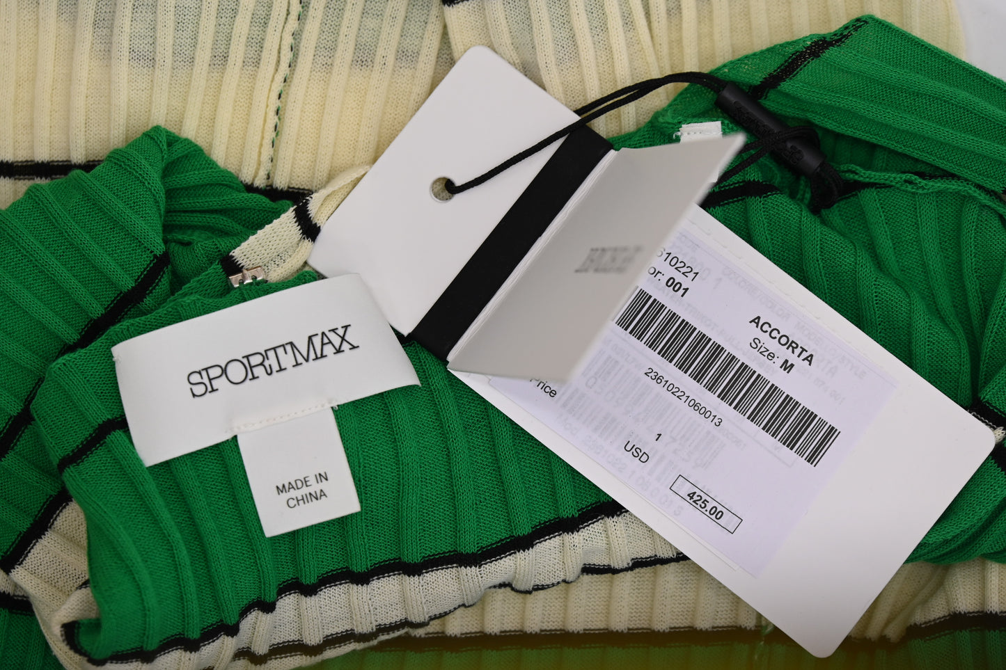 SPORTMAX Stripe Top, NWT $425