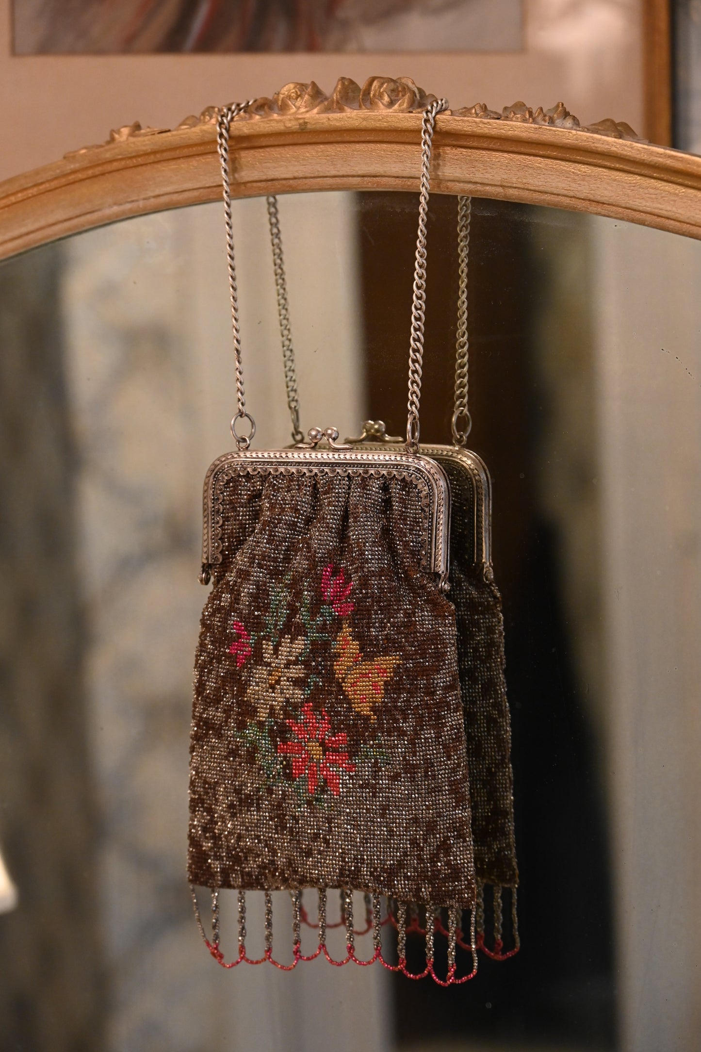 1920s Metal Mesh Evening Bag Vintage
