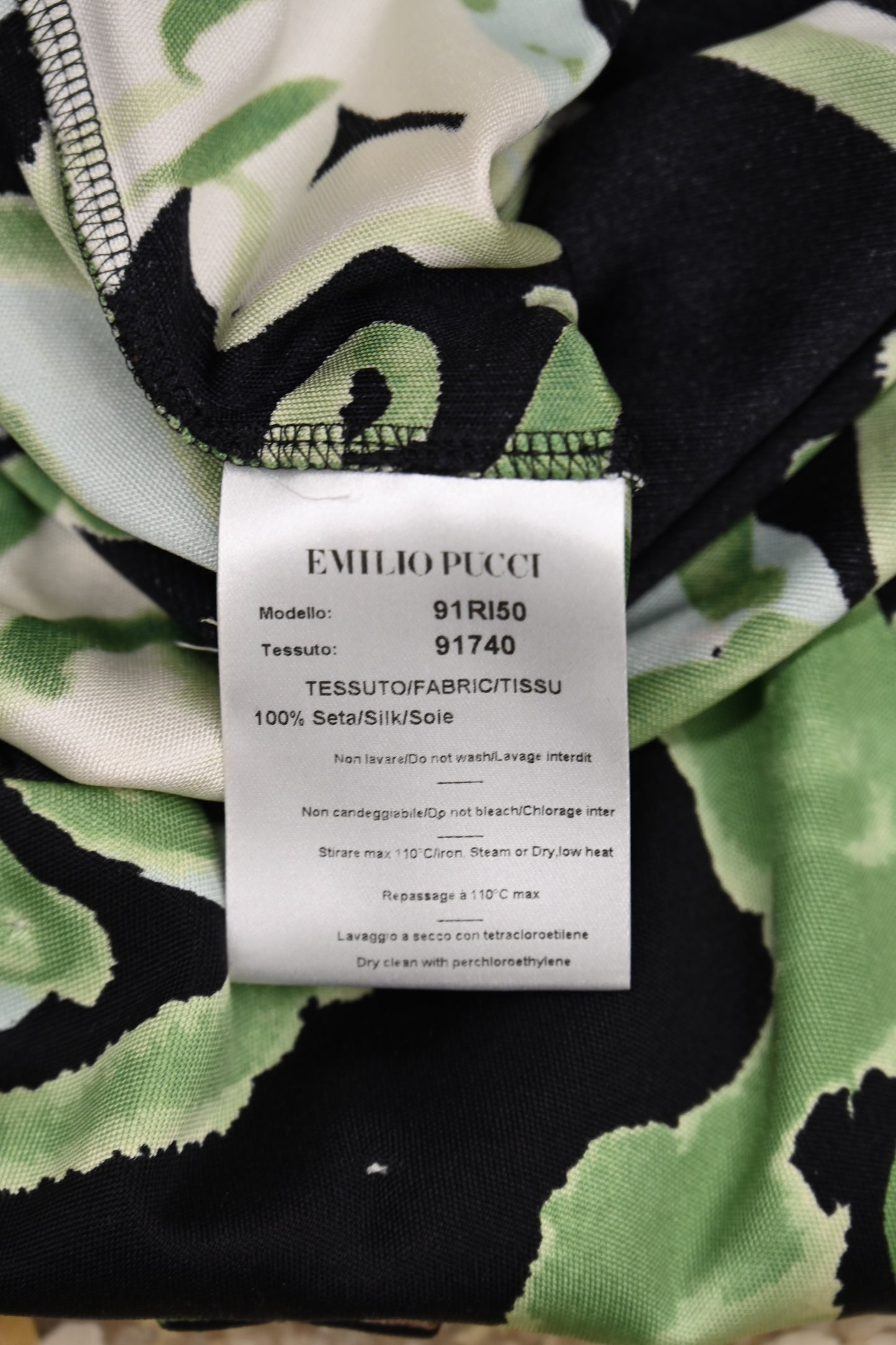 Emilio Pucci Leopard Floral Silk Dress