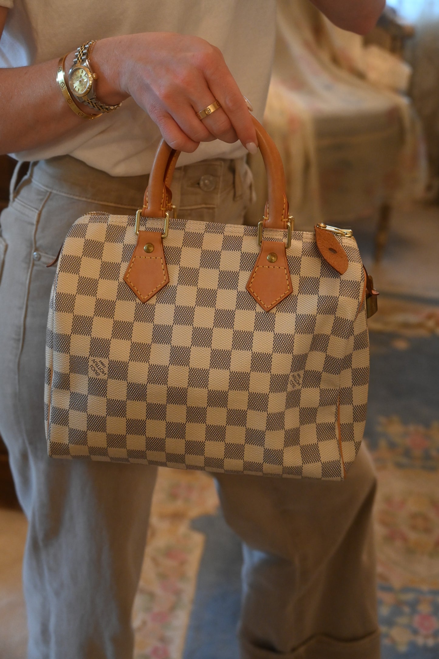 Louis Vuitton Damier Azur Speedy 25