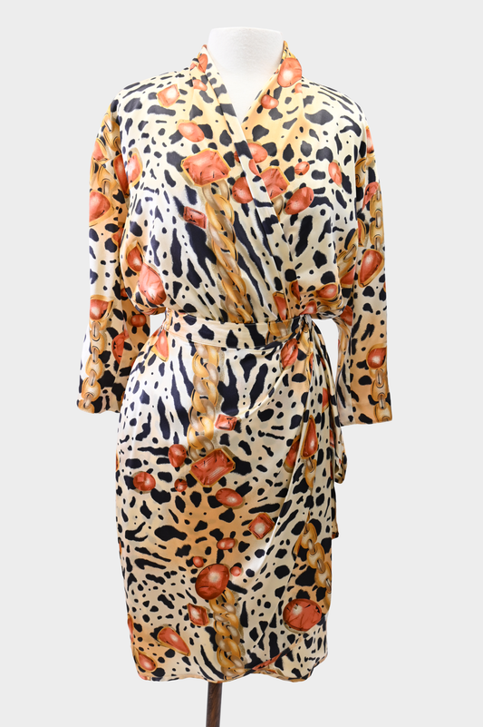 Escada Vintage Leopard Silk Set 2-Piece