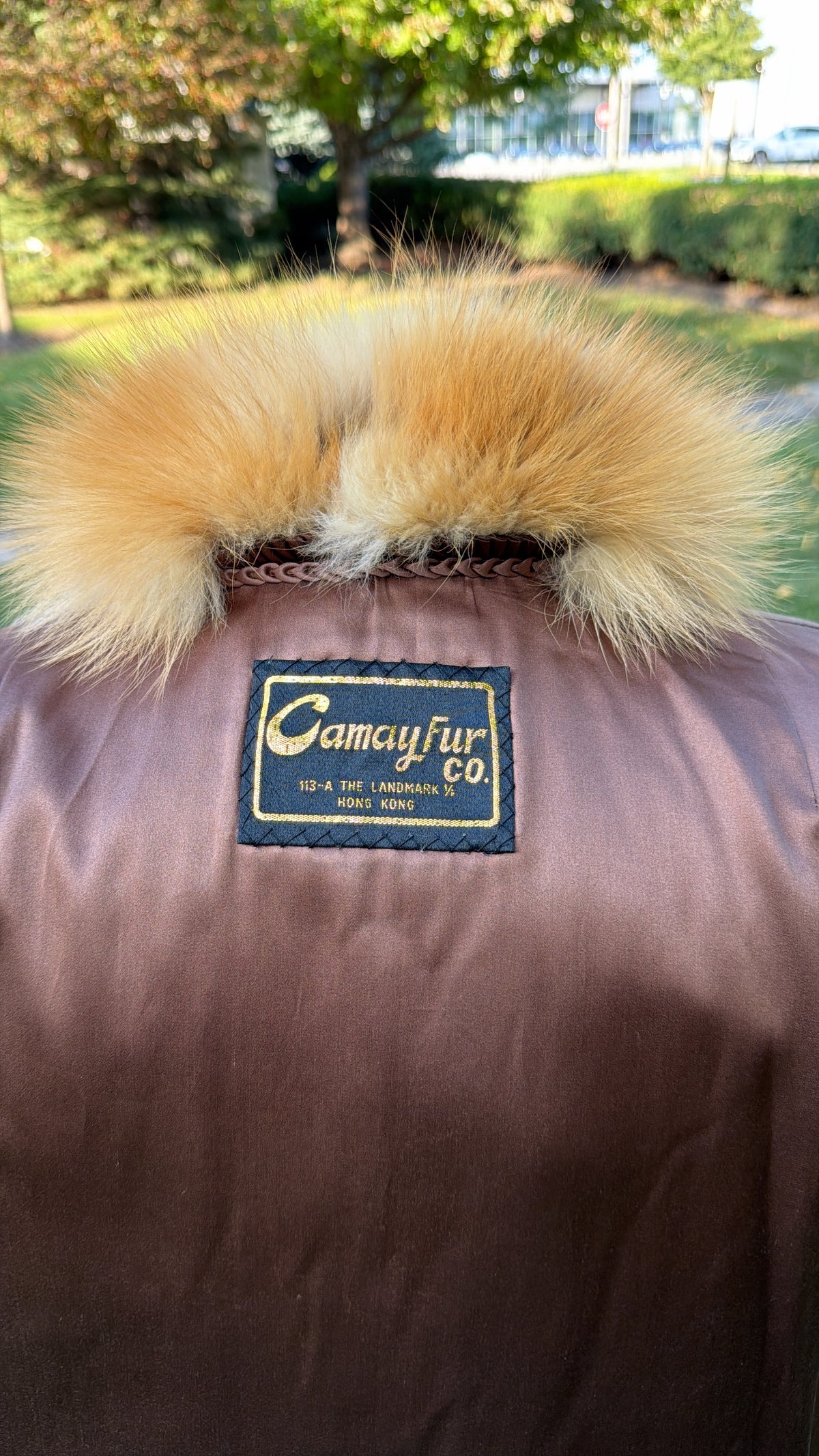 Red Cross Fox Fur Jacket