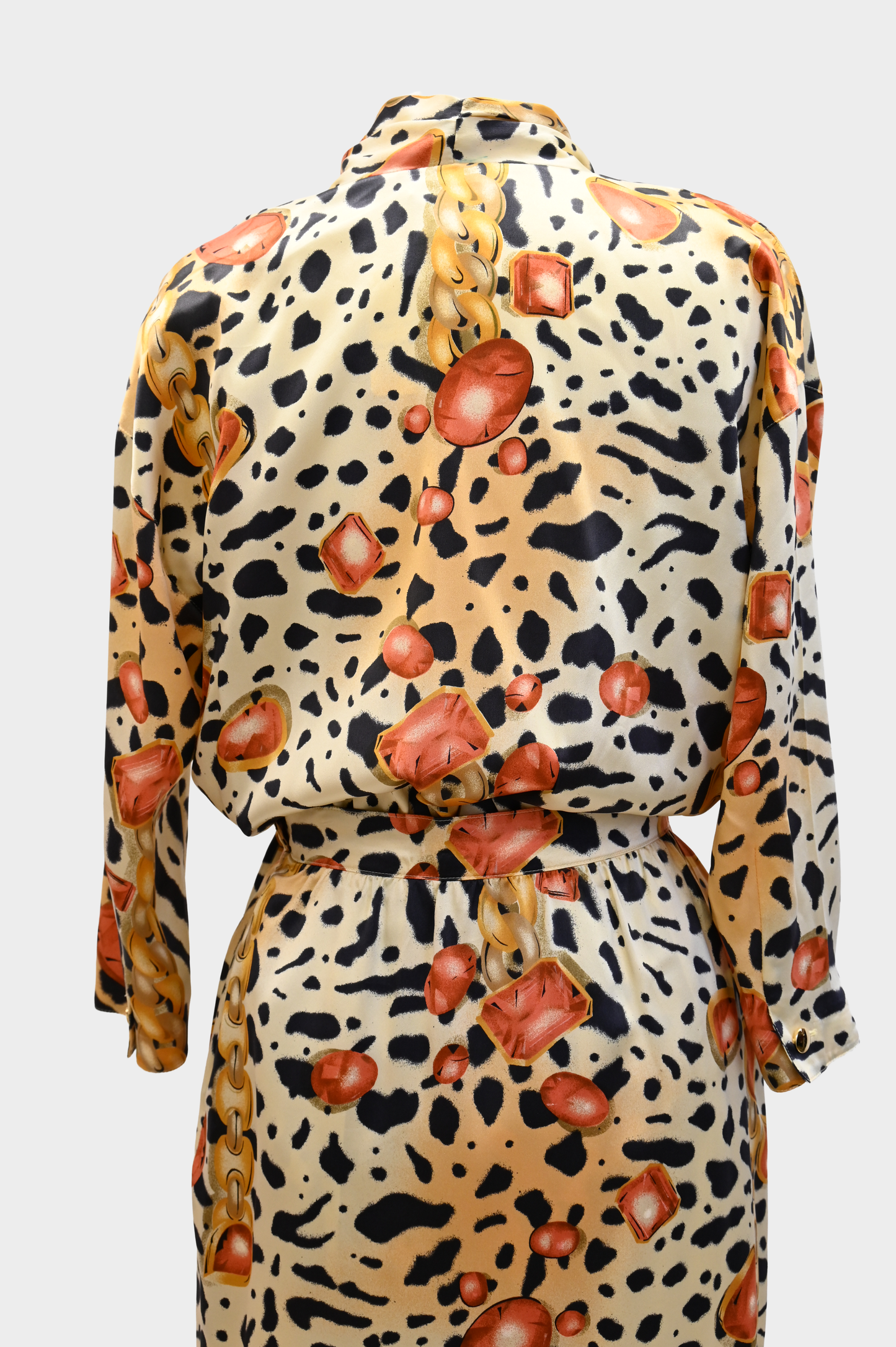 Escada Vintage Leopard Silk Set 2-Piece