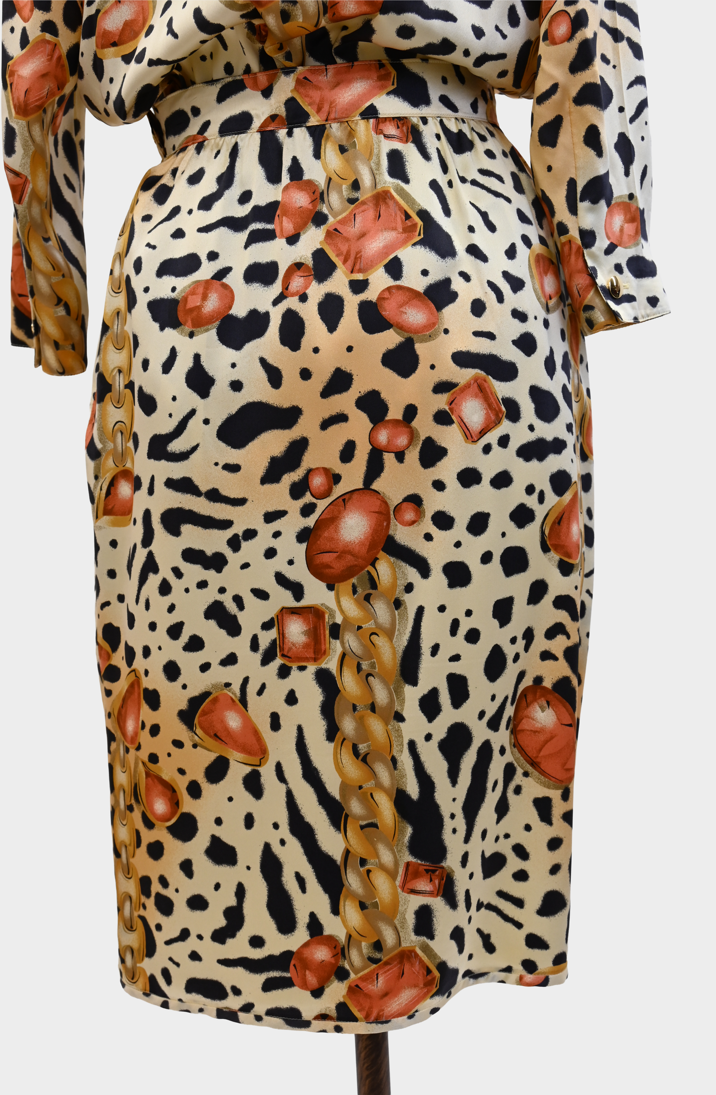 Escada Vintage Leopard Silk Set 2-Piece