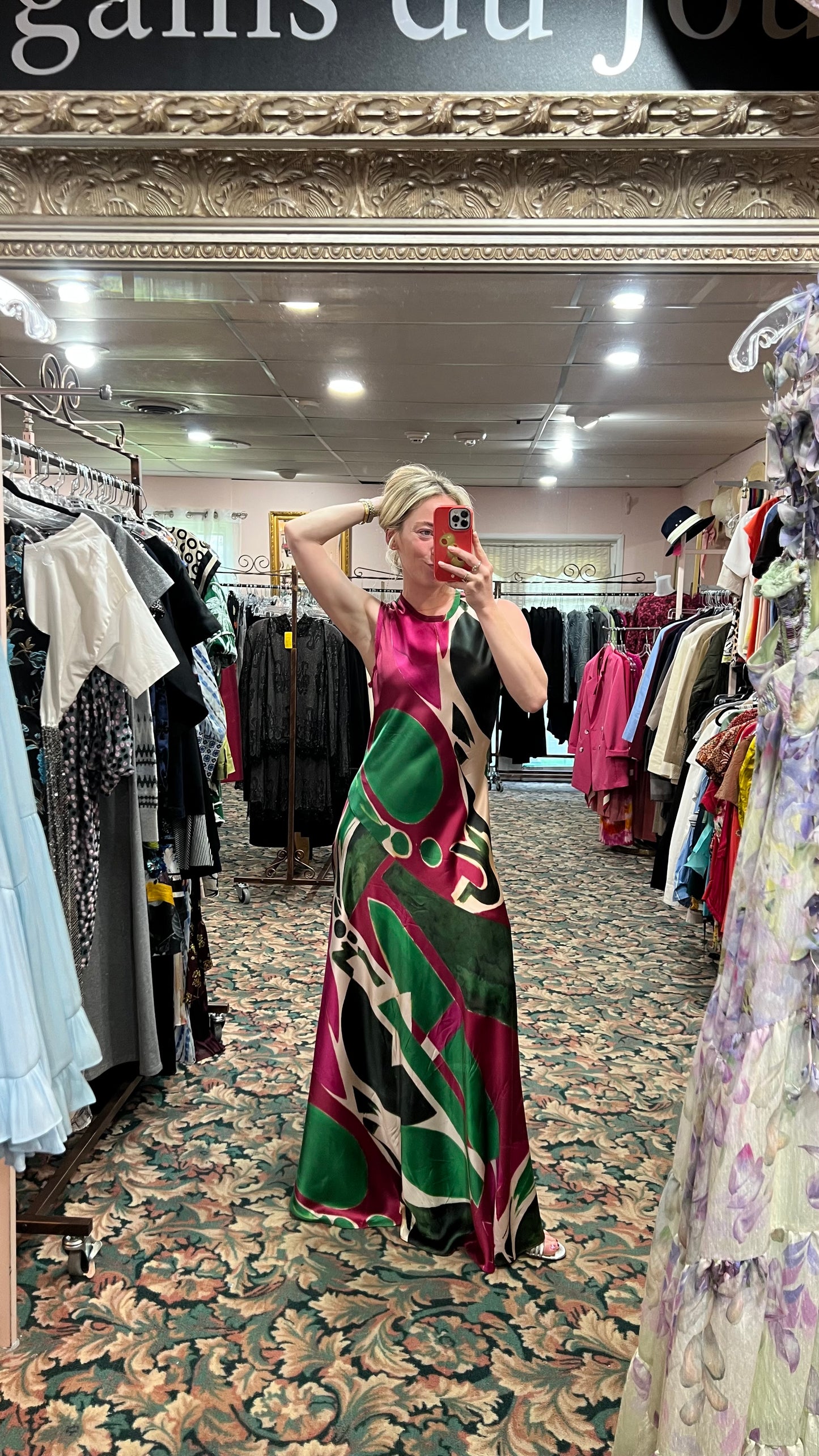 Ulla Johnson Gaea Palingenesis Runway Opening Look Silk Dress