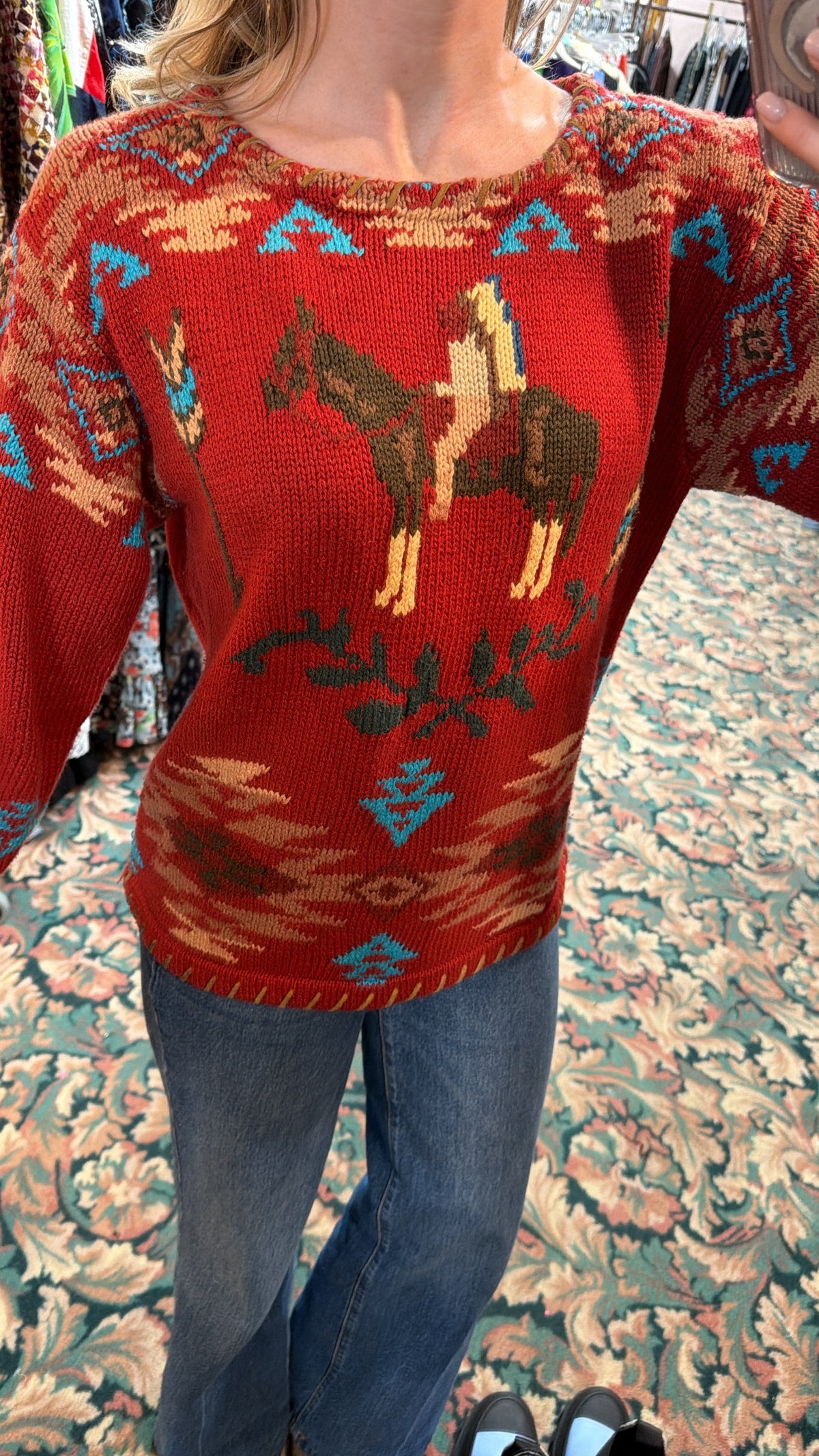 Ralph Lauren Country Western Sweater Rare