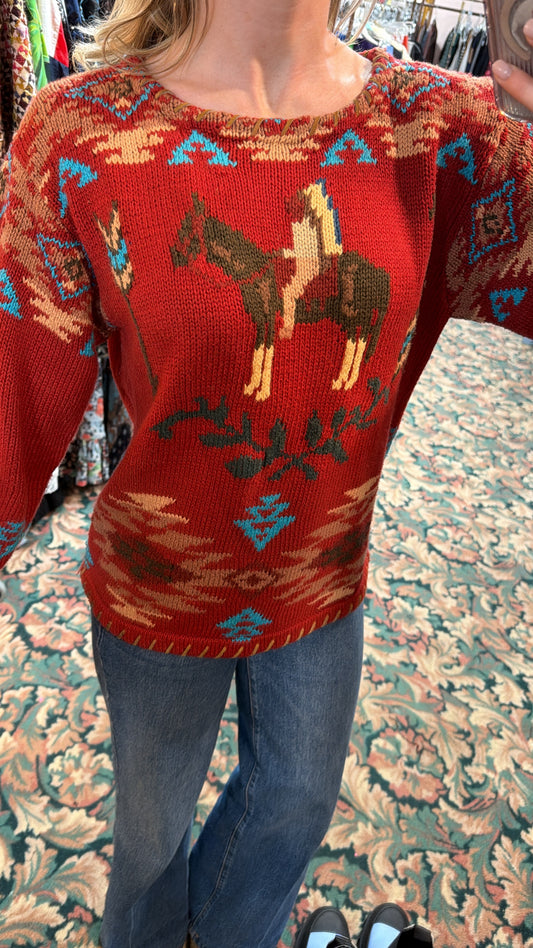 Ralph Lauren Country Western Sweater Rare