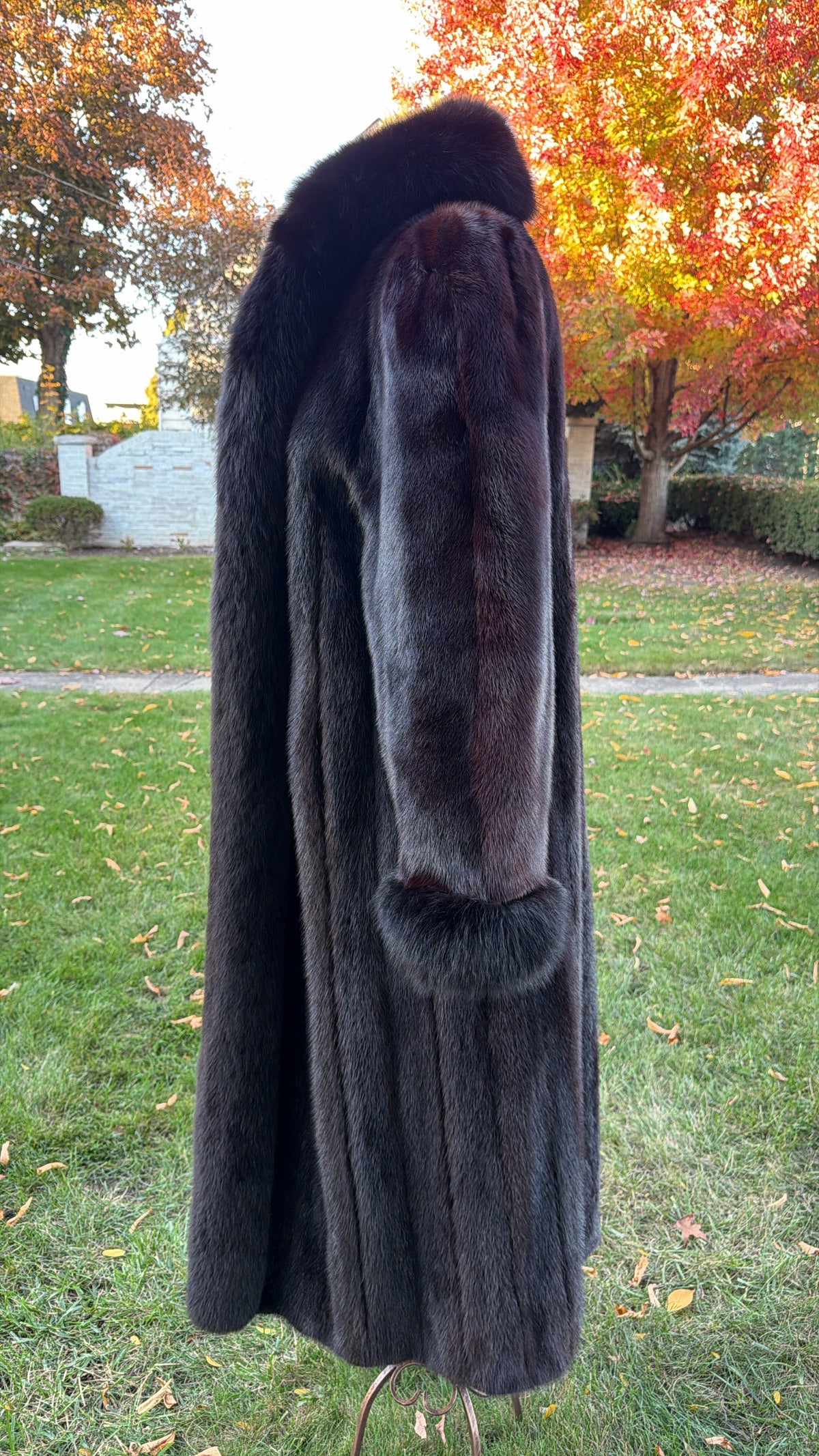 Mink & Fox Fur Reversible Fur Coat