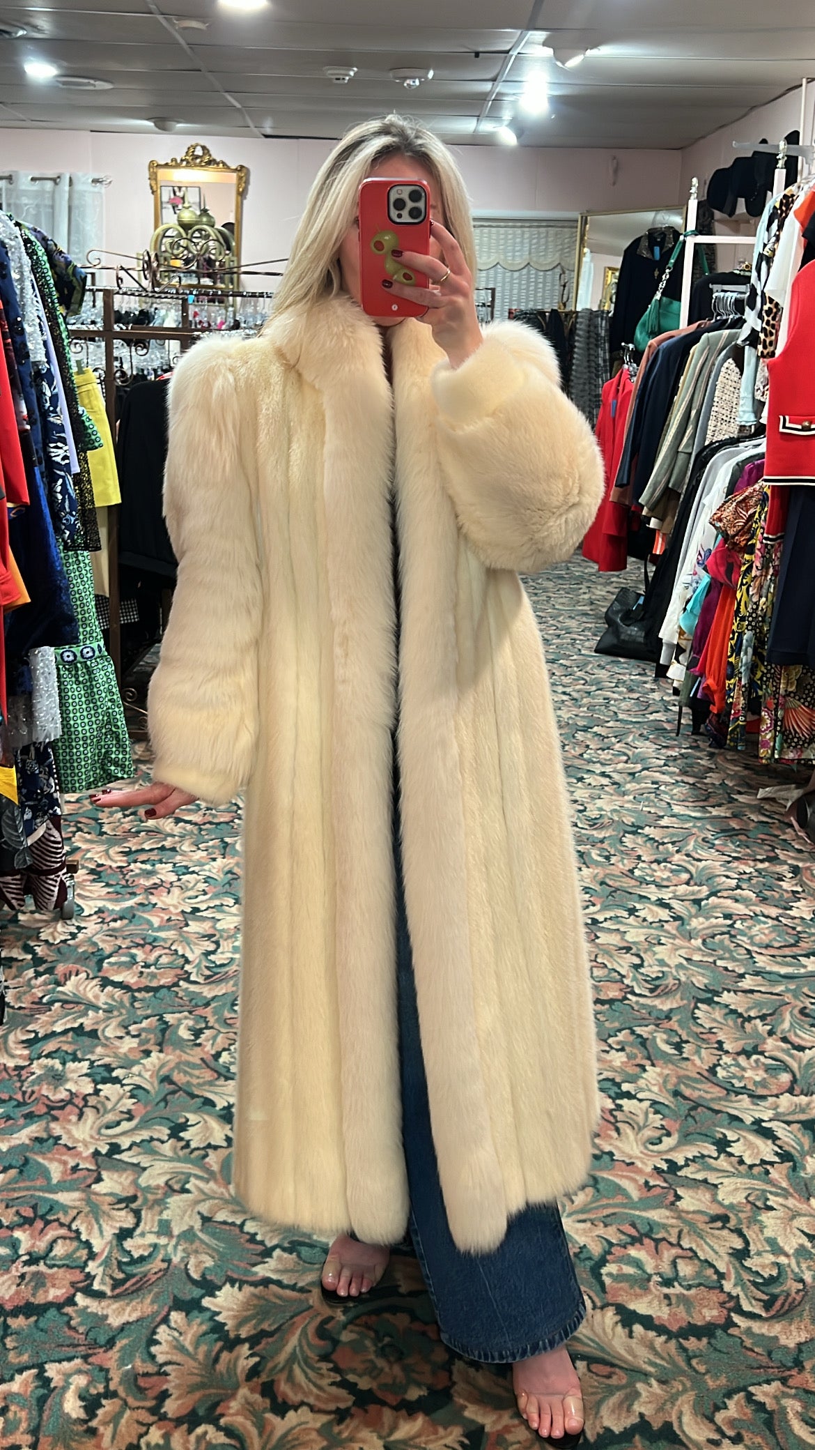 Mink and Fox Fur Coat