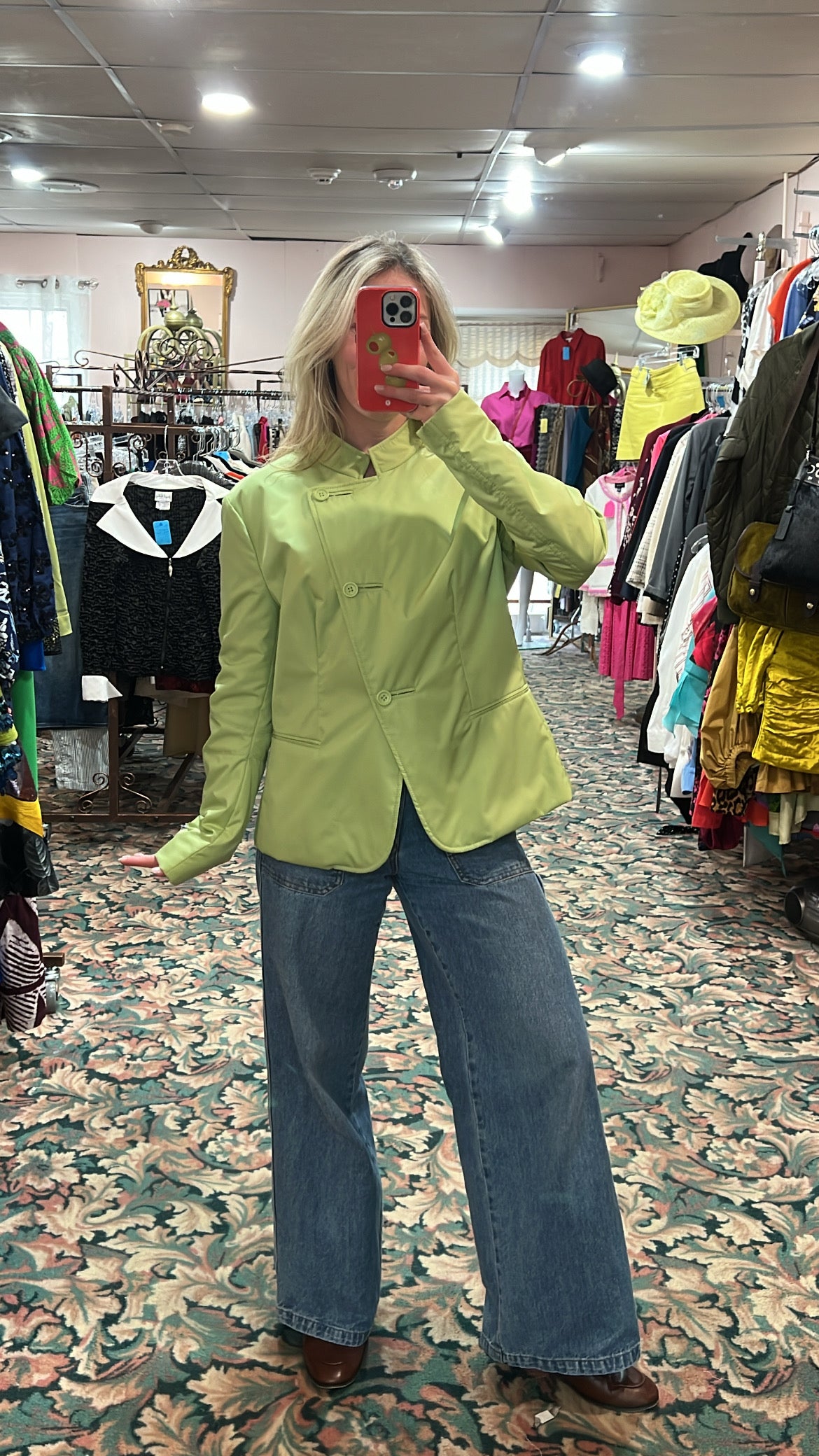 Armani Collezioni Chartreuse Lightweight Jacket