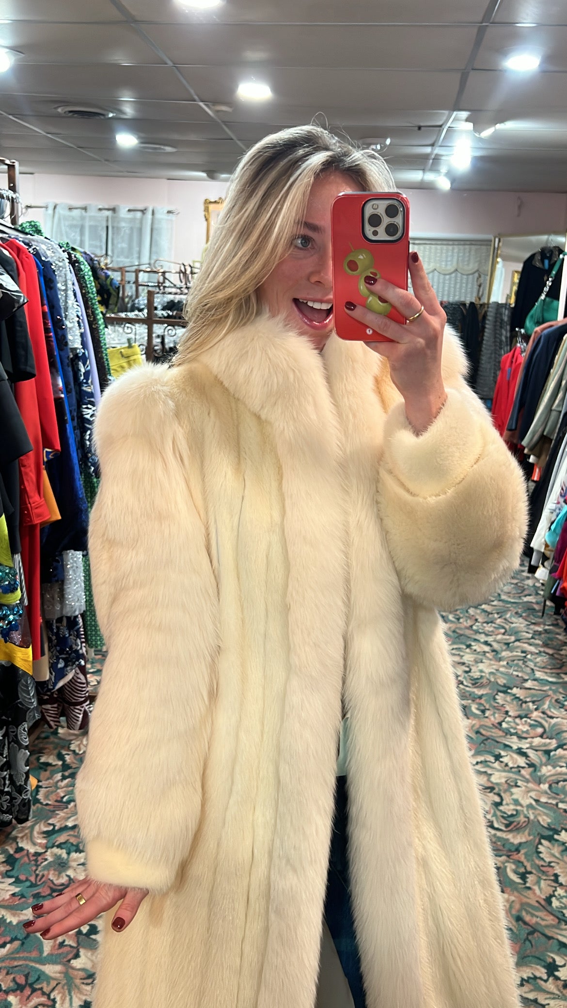 Mink and Fox Fur Coat