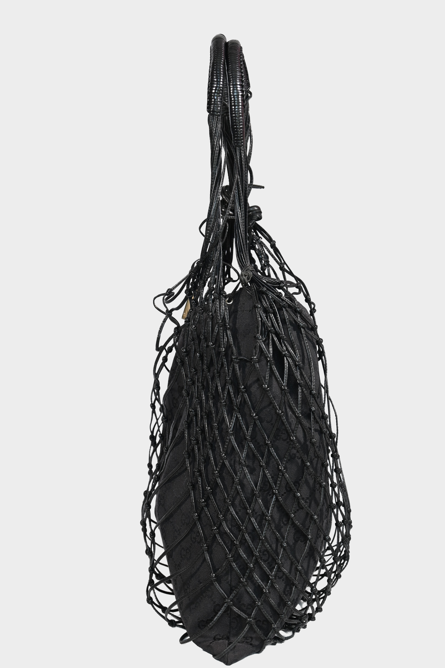 Gucci GG Canvas Fishnet Tote with Removable Pouch Tom Ford Era